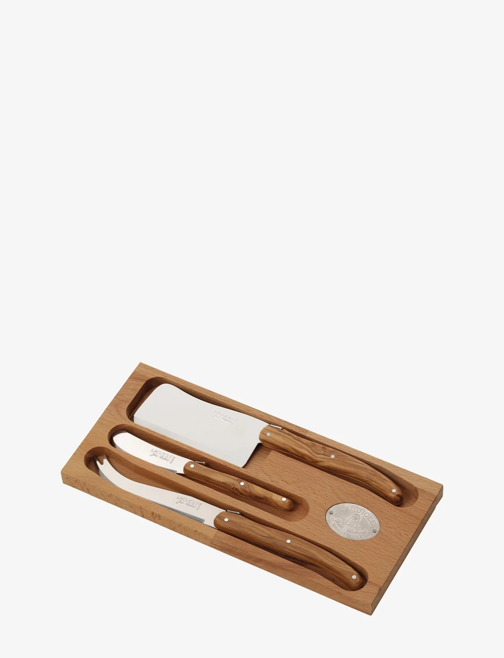 Jean Dubost - Cheese set 3 pcs laguiole - ostknivar - brown - 0