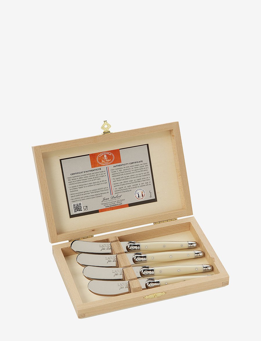 Jean Dubost - Laguiole butter spreader set - white - 0