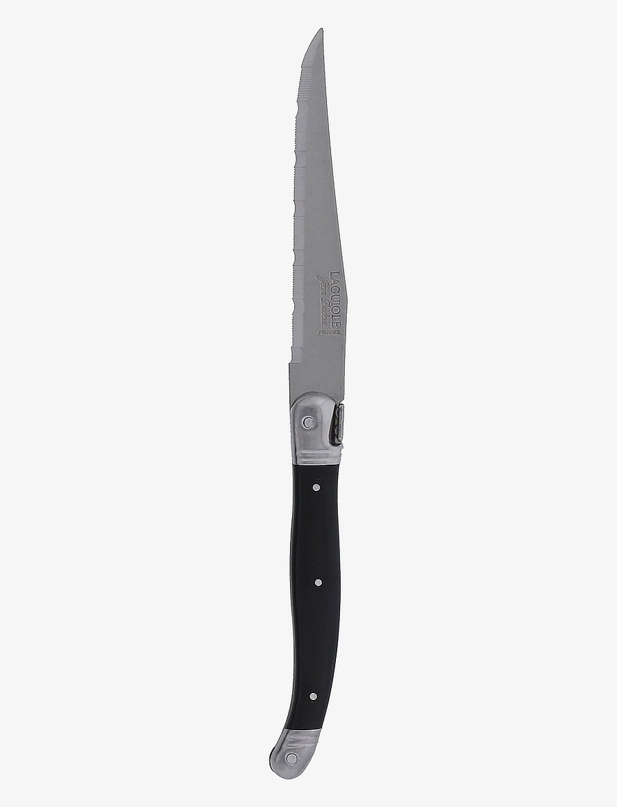 Jean Dubost - Knife block w / 6 steak knives - black - 1