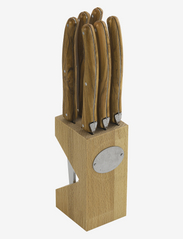Jean Dubost - Knife set 6 pcs Laguiole - knives - brown - 0