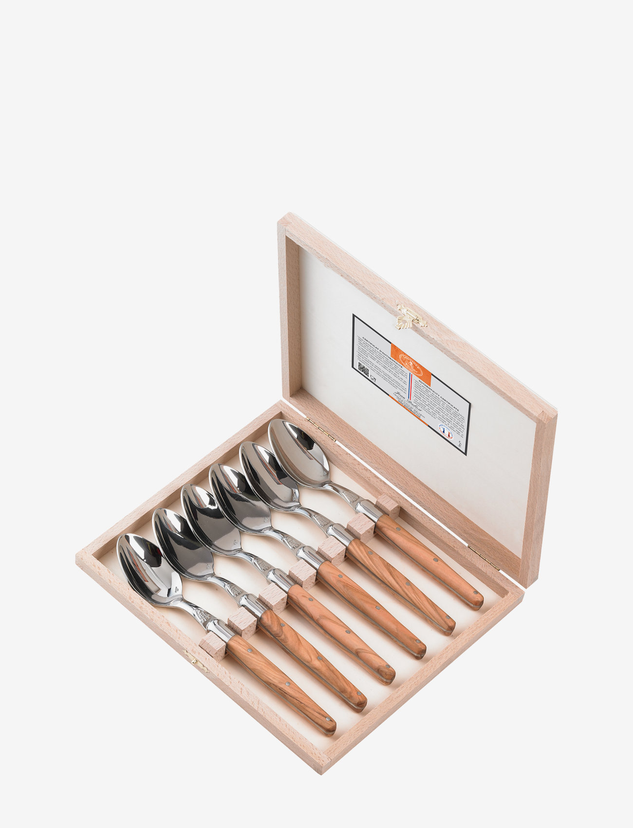 Jean Dubost - Table spoon set Laguiole - stalo įrankių komplektai - brown - 0