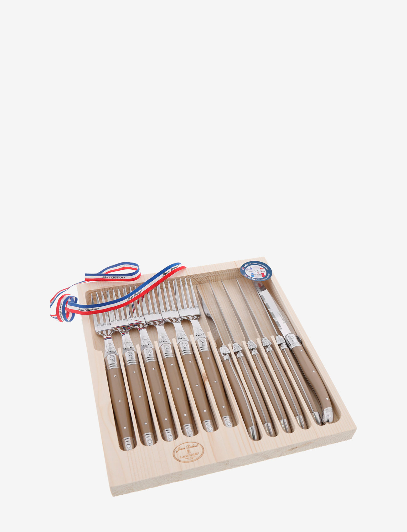 JEAN DUBOST Laguiole Bestik Sæt Braun - One Size - Unisex