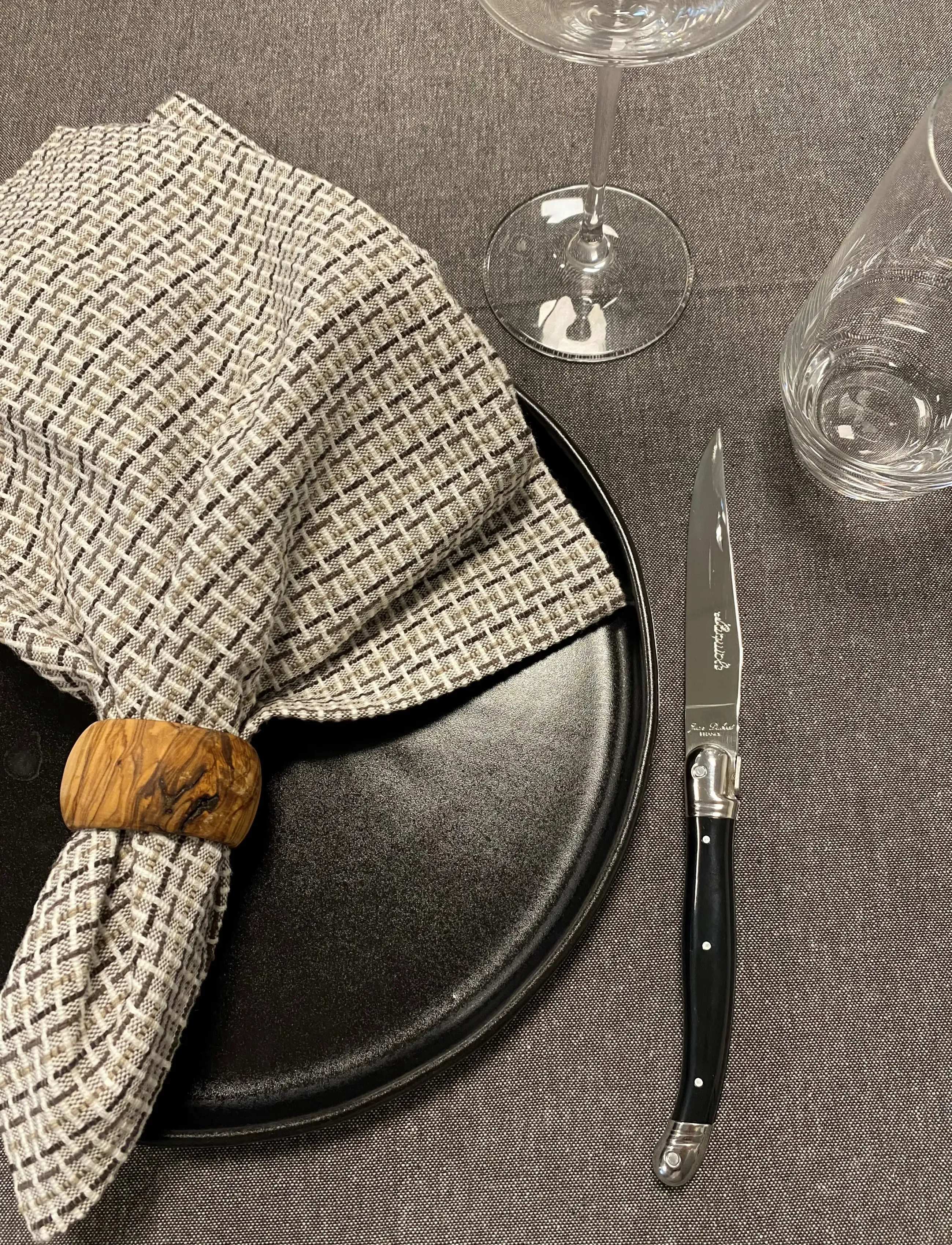 Jean Dubost Bestikssæt, Sort Håndtag Med Grillskær, One Size, Cutlery, Schwarz - Cutlery Set, Homeware
