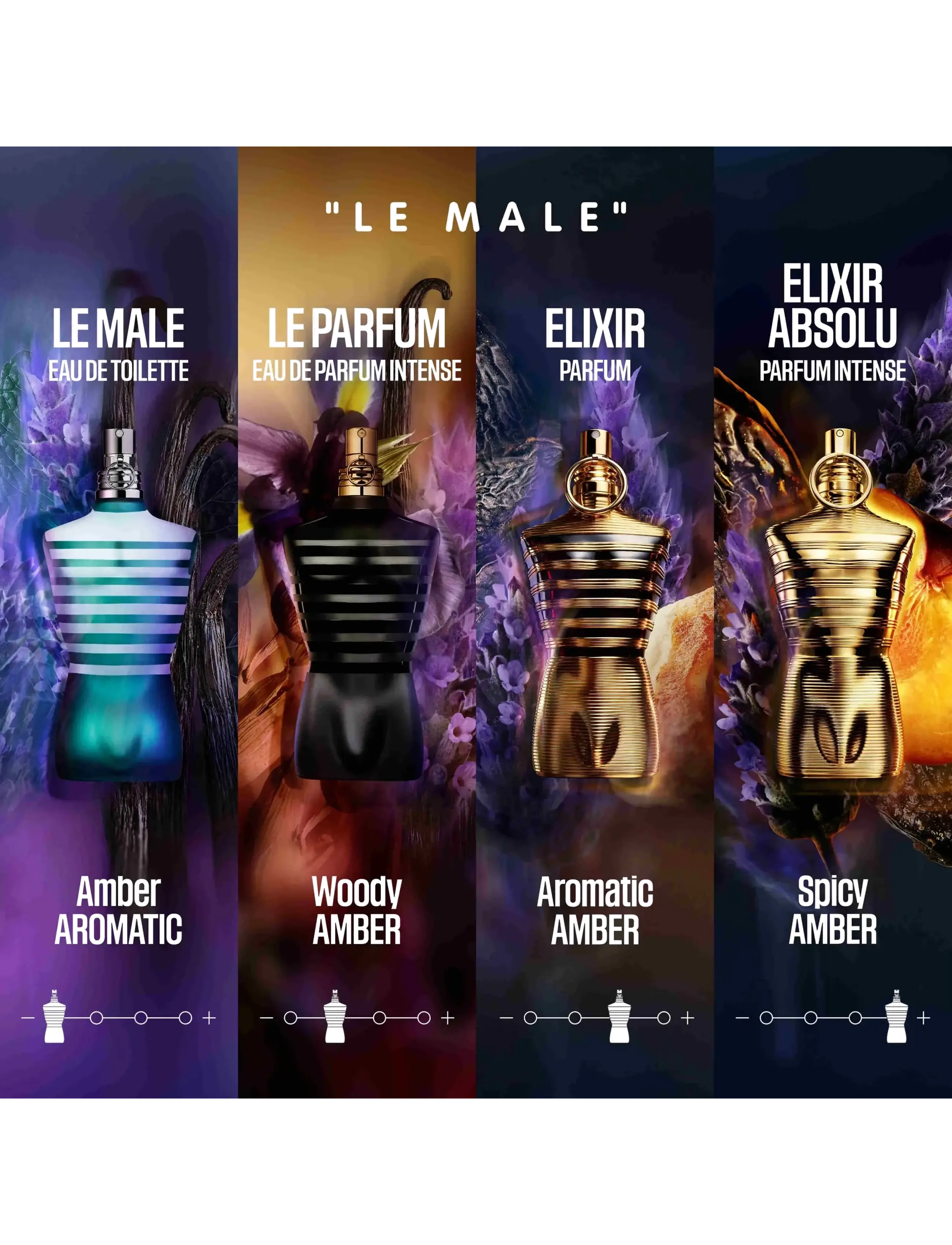Le Male Elixir Parfum Duftnoter av lavendel, Tonkaböna Och Benzoin 7