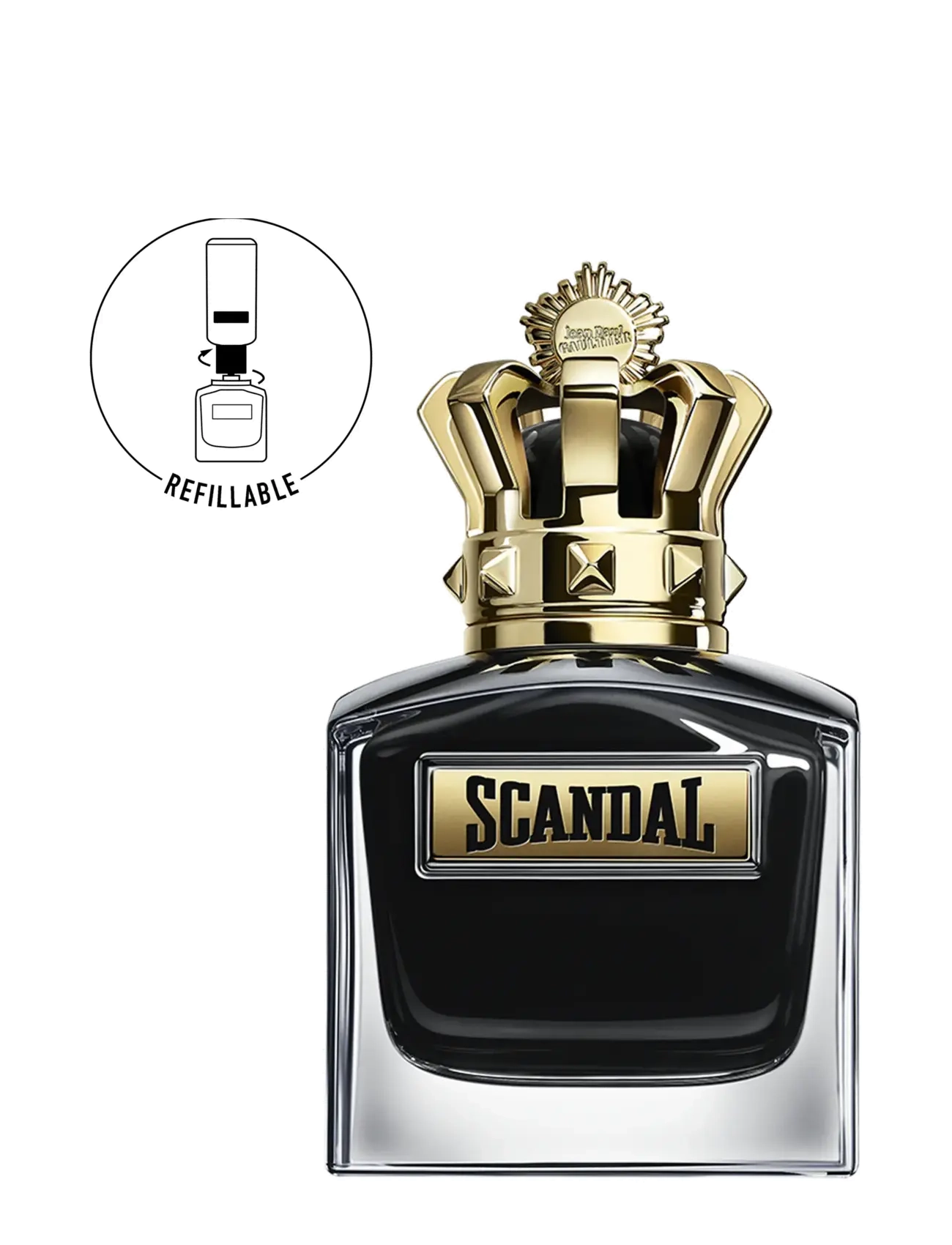 Jean Paul Gaultier Jean Paul Gaultier Scandal Le Parfum Him Eau De Parfum Refillable 100 ml, 100 ml, Nude, Parfume > Eau De Parfum, Herre