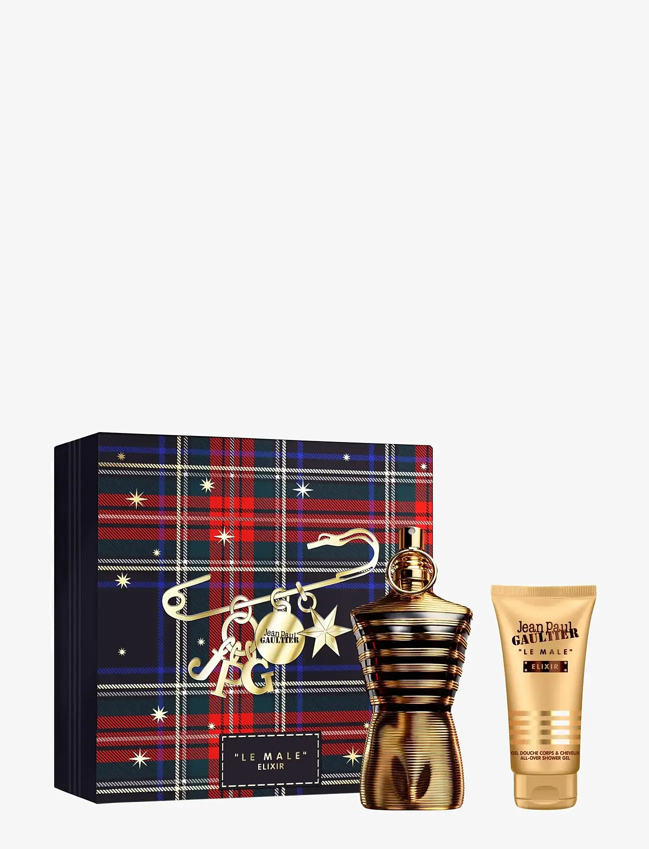 Jean Paul Gaultier - Set Le Male Elixir Parfum 125 ml + All-Over Shower Gel 75 ml - miehille  - clear - 1