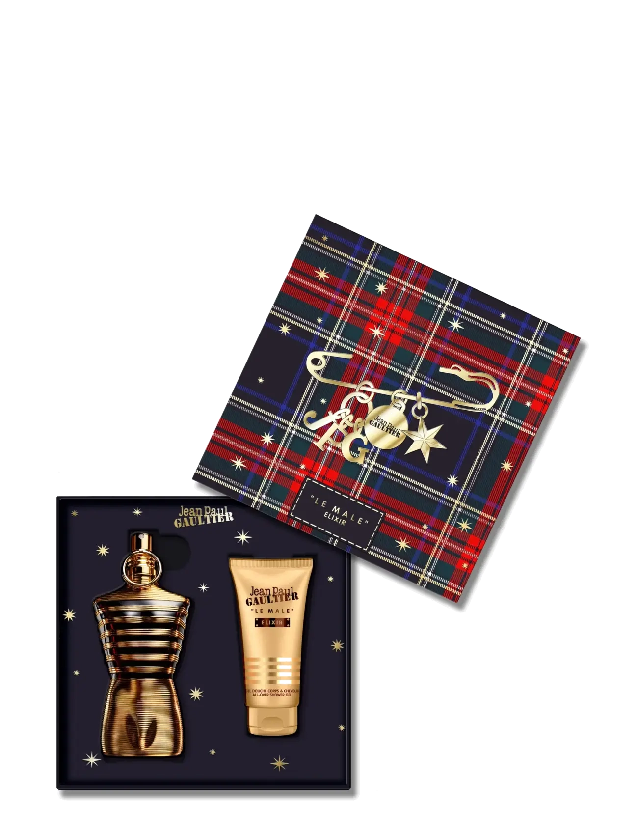 Set Le Male Elixir Parfum 125 Ml + All-Over Shower Gel 2