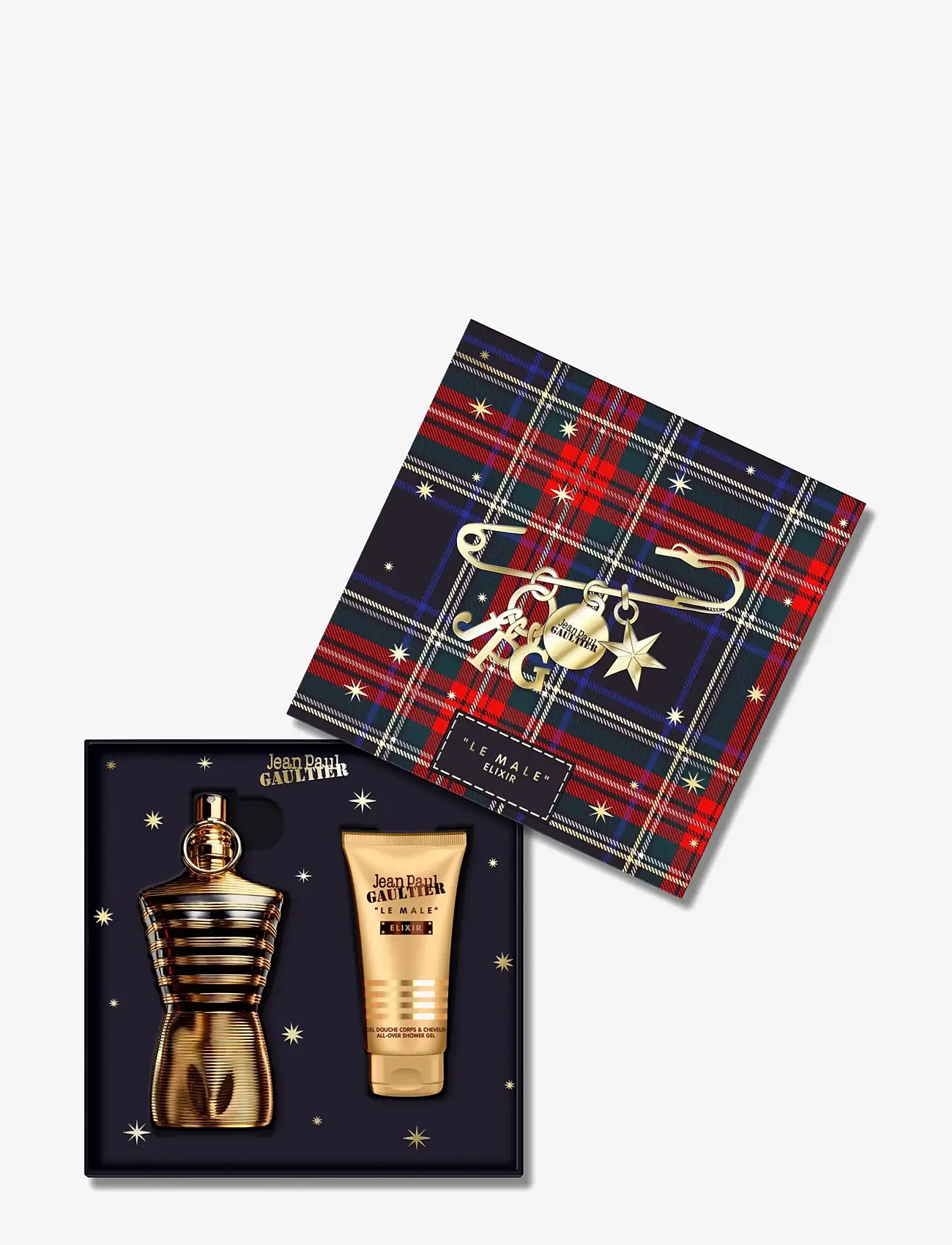Jean Paul Gaultier - Set Le Male Elixir Parfum 125 ml + All-Over Shower Gel 75 ml - miehille  - clear - 2