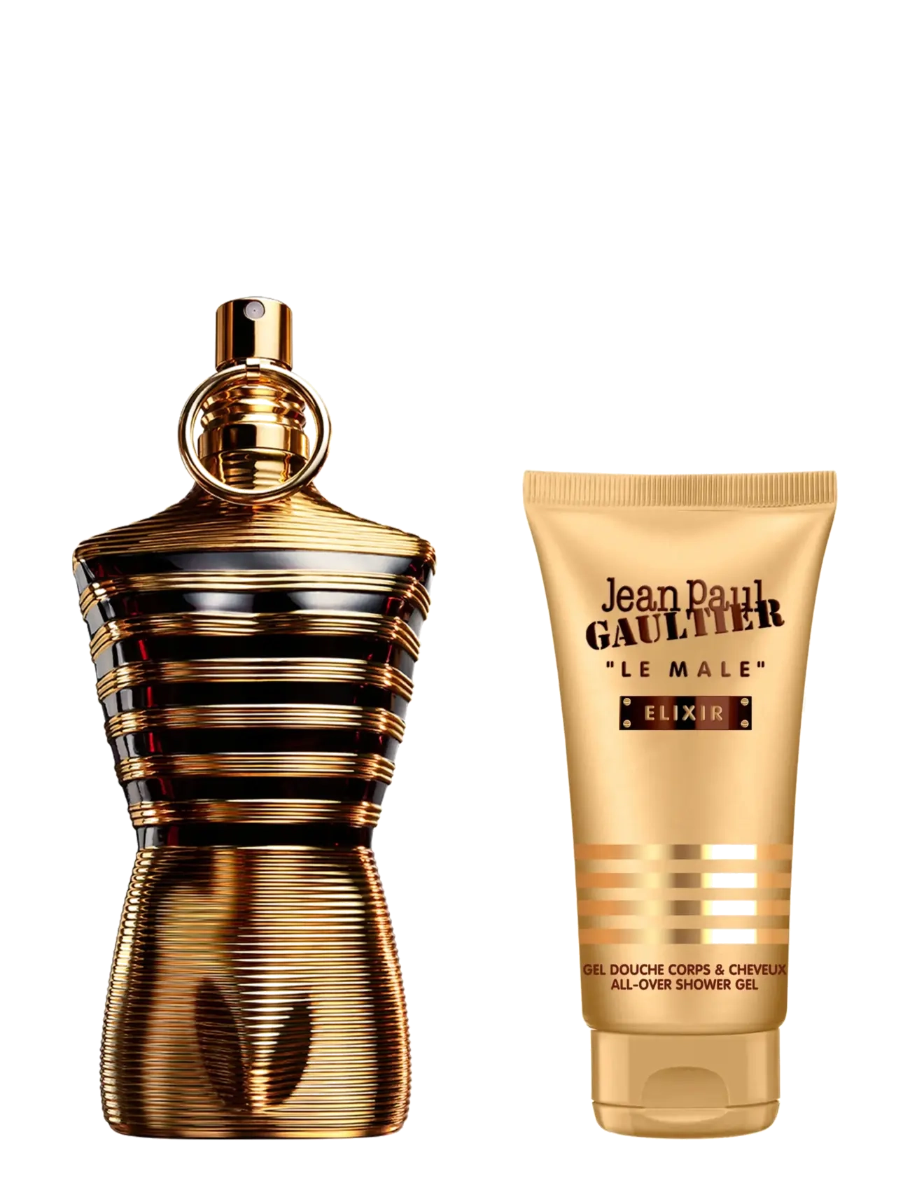Set Le Male Elixir Parfum 125 Ml + All-Over Shower Gel 3