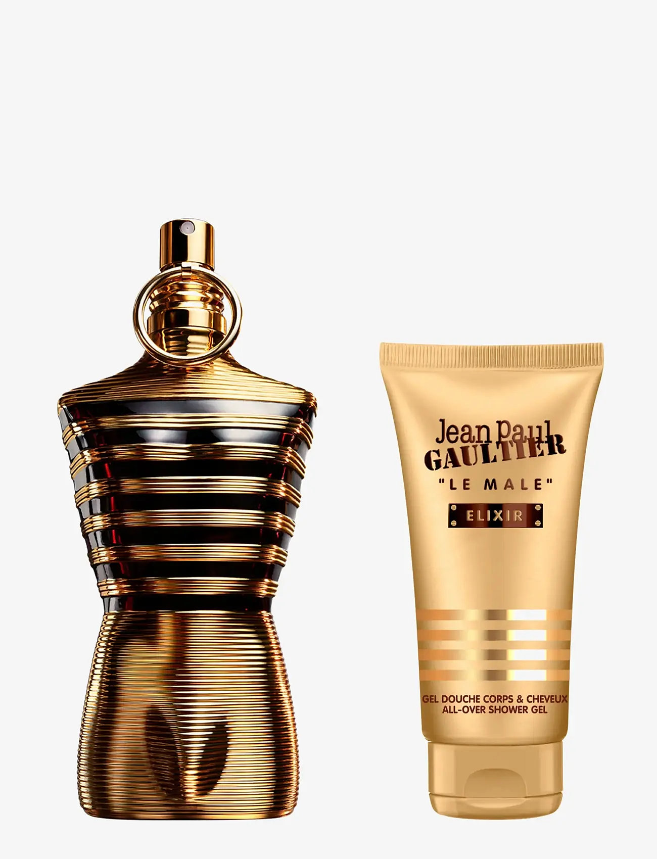 Jean Paul Gaultier - Set Le Male Elixir Parfum 125 ml + All-Over Shower Gel 75 ml - miehille  - clear - 3