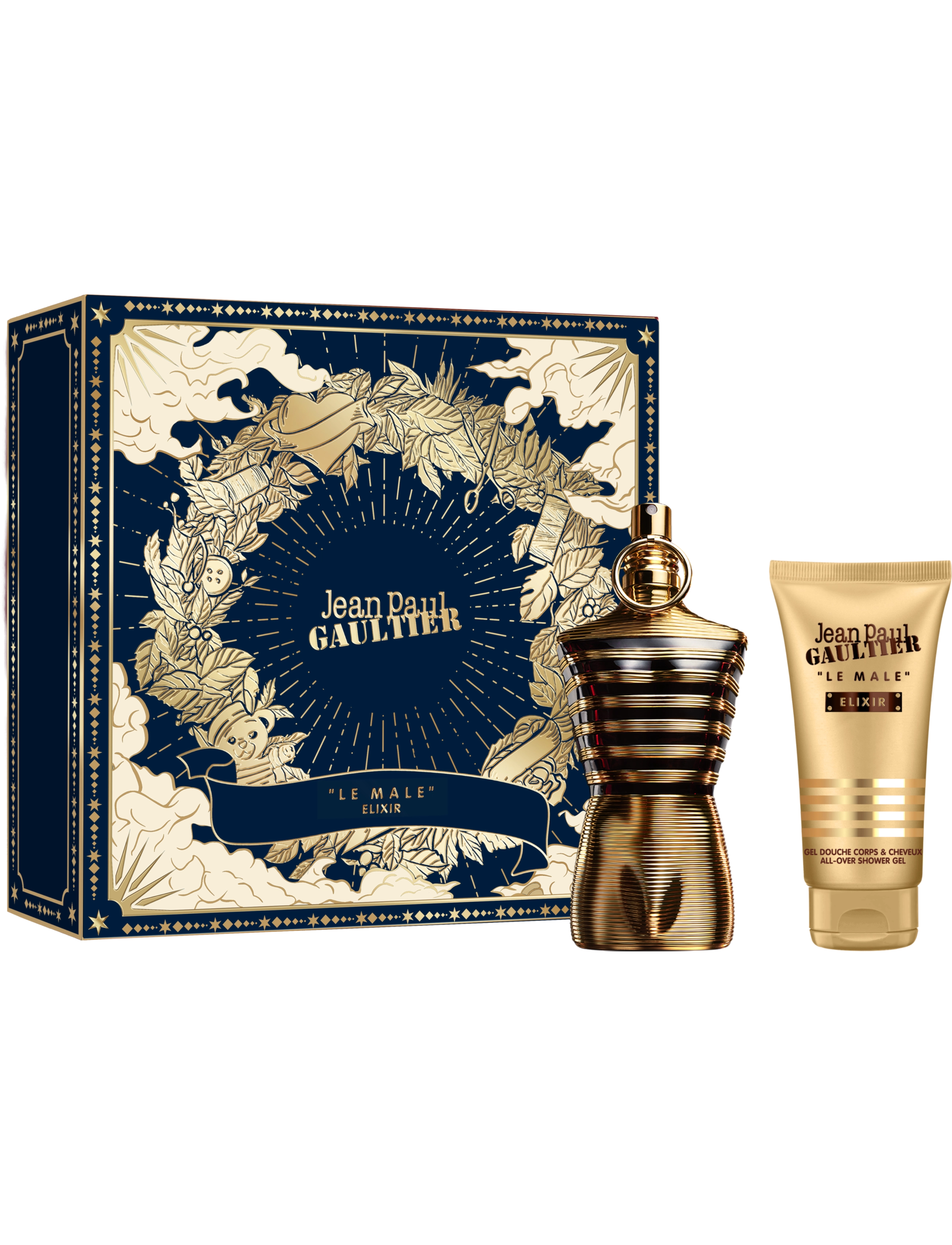 Set Le Male Elixir Parfum 75 Ml + All-Over Shower Gel