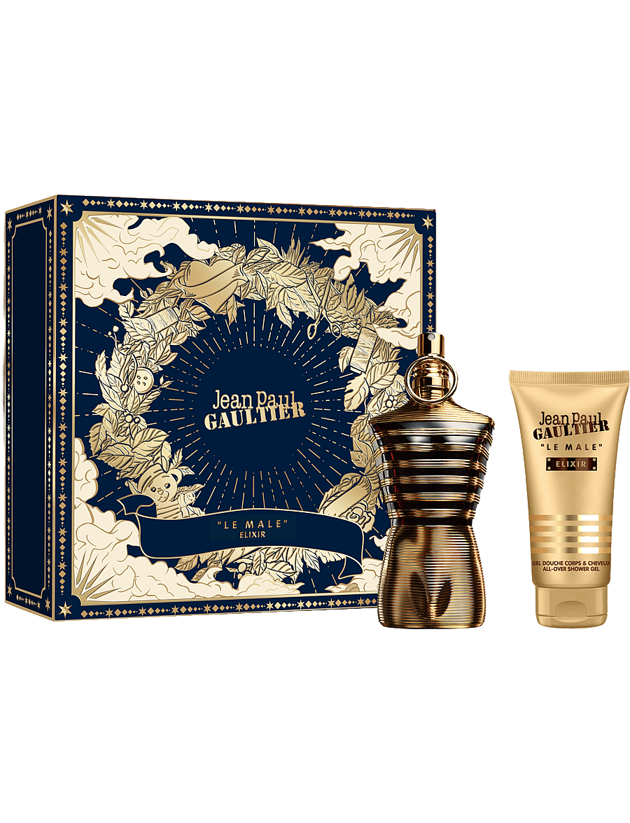 Jean Paul Gaultier - Set Le Male Elixir Parfum 75 ml + All-Over Shower Gel 75 ml - gåvoset - clear - 0