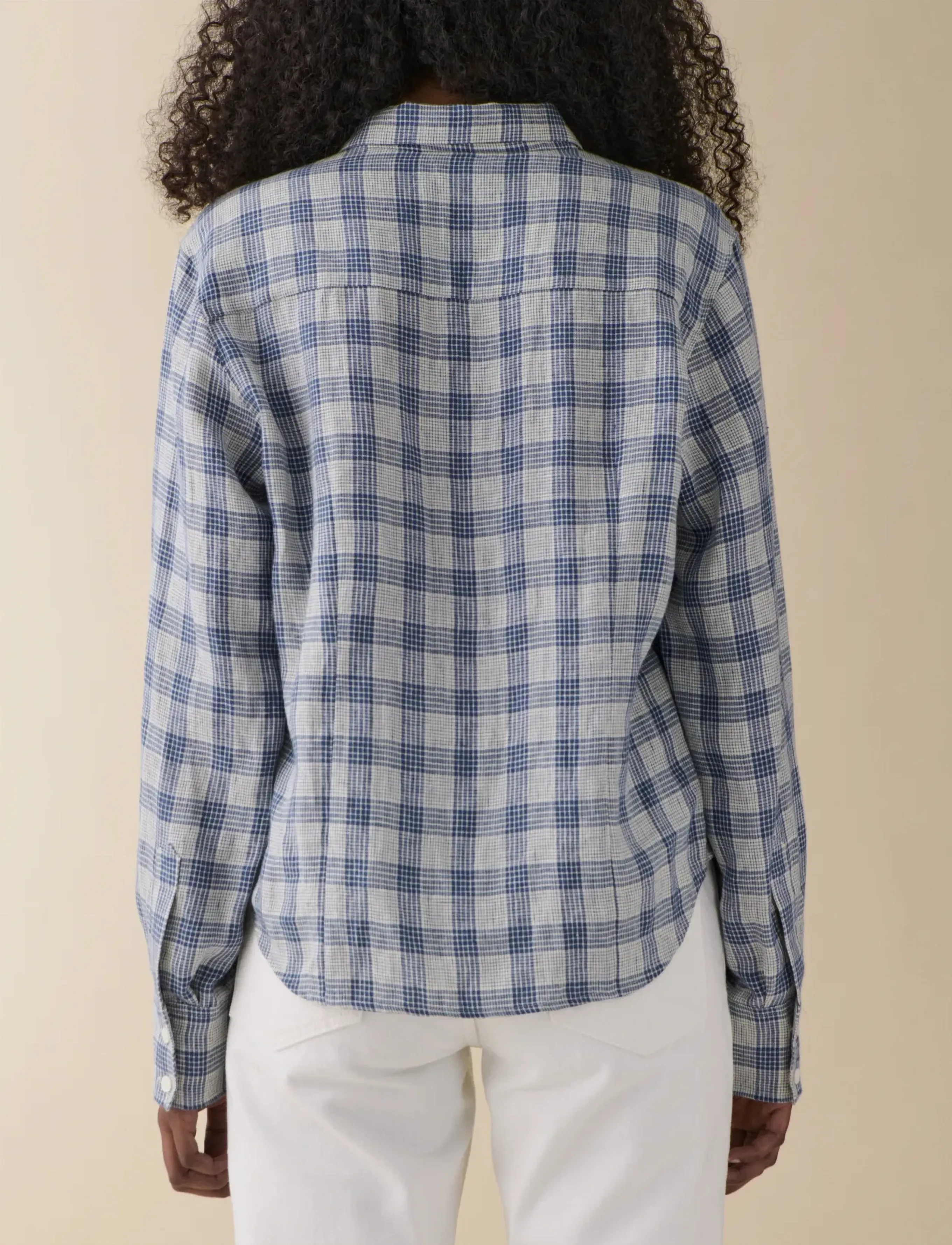 Jeanerica - Vera - långärmade skjortor - blue white check - 4