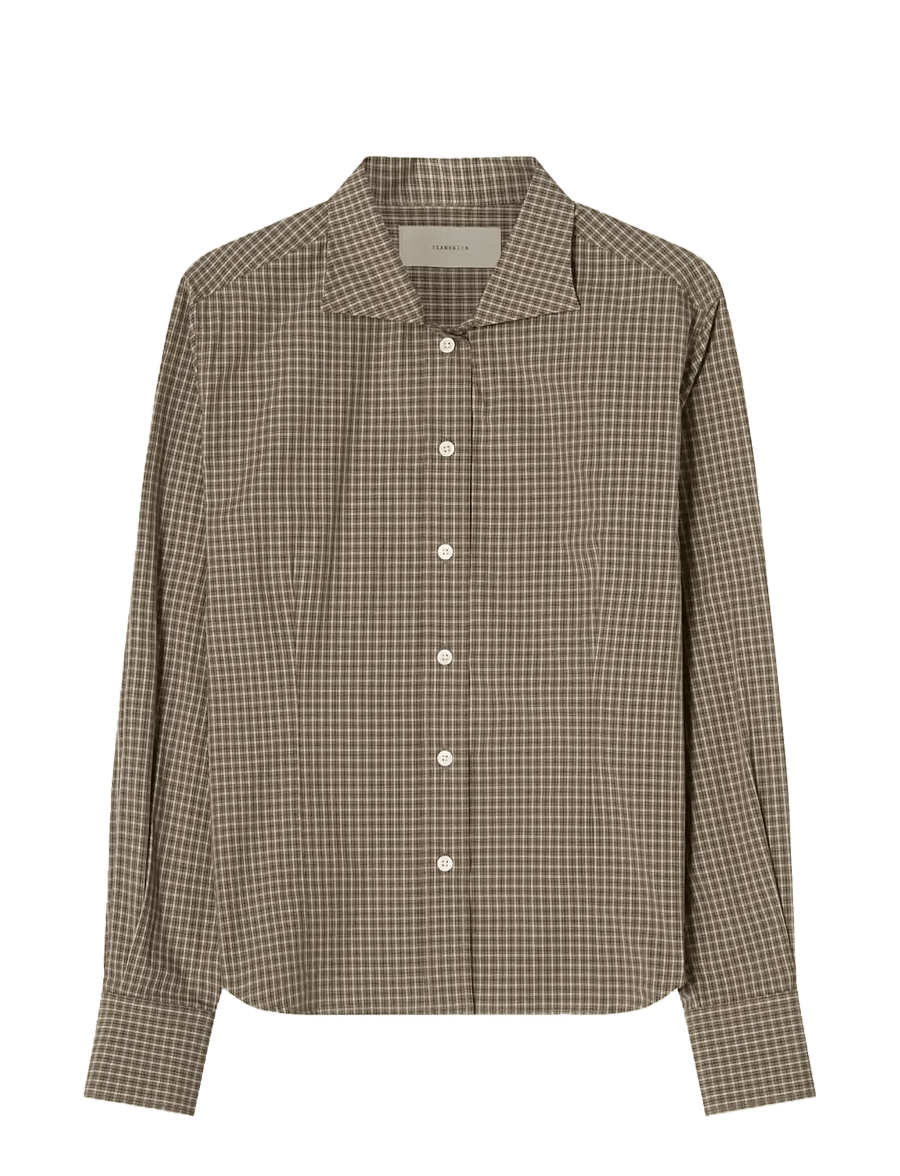 Jeanerica - Vera - långärmade skjortor - brown check - 1