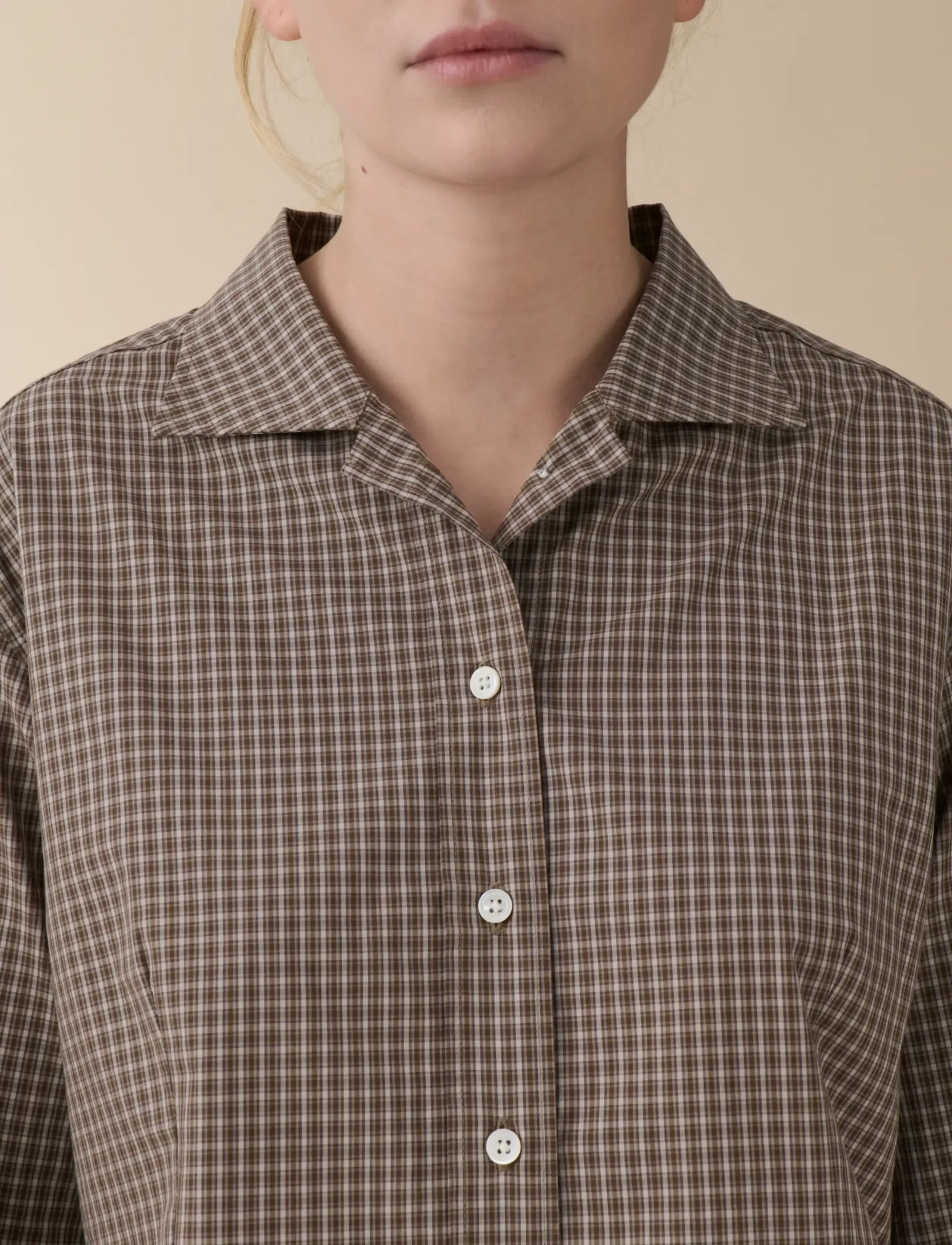 Jeanerica - Vera - jeanshemden - brown check - 4