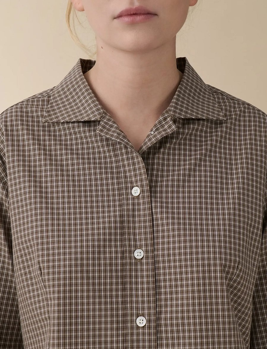 Jeanerica - Vera - långärmade skjortor - brown check - 4