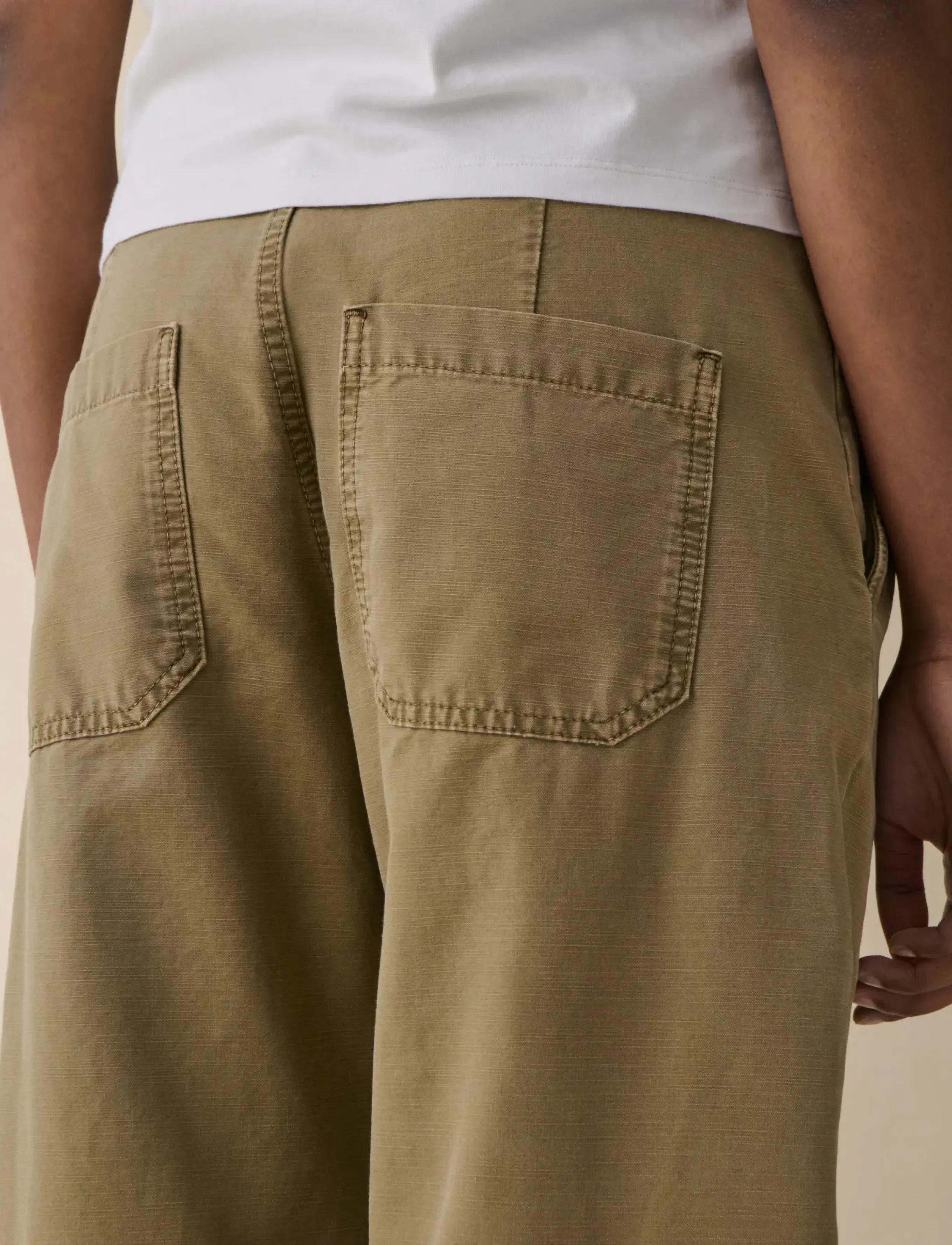 Jeanerica - Mina - barrel gallabuxur - khaki beige pliÉ - 4