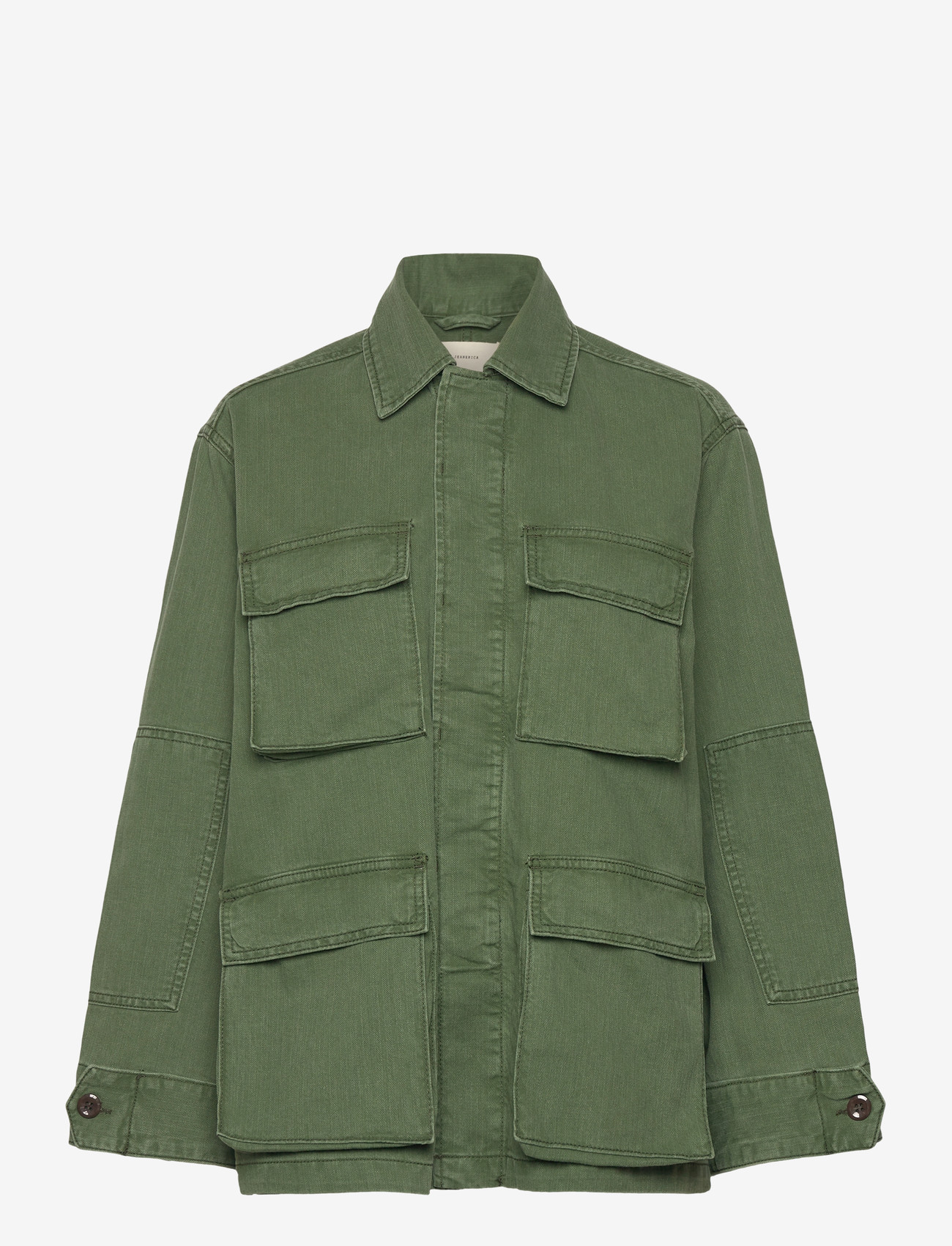 Jeanerica - Lucy - utility-jakker - chevron green - 1