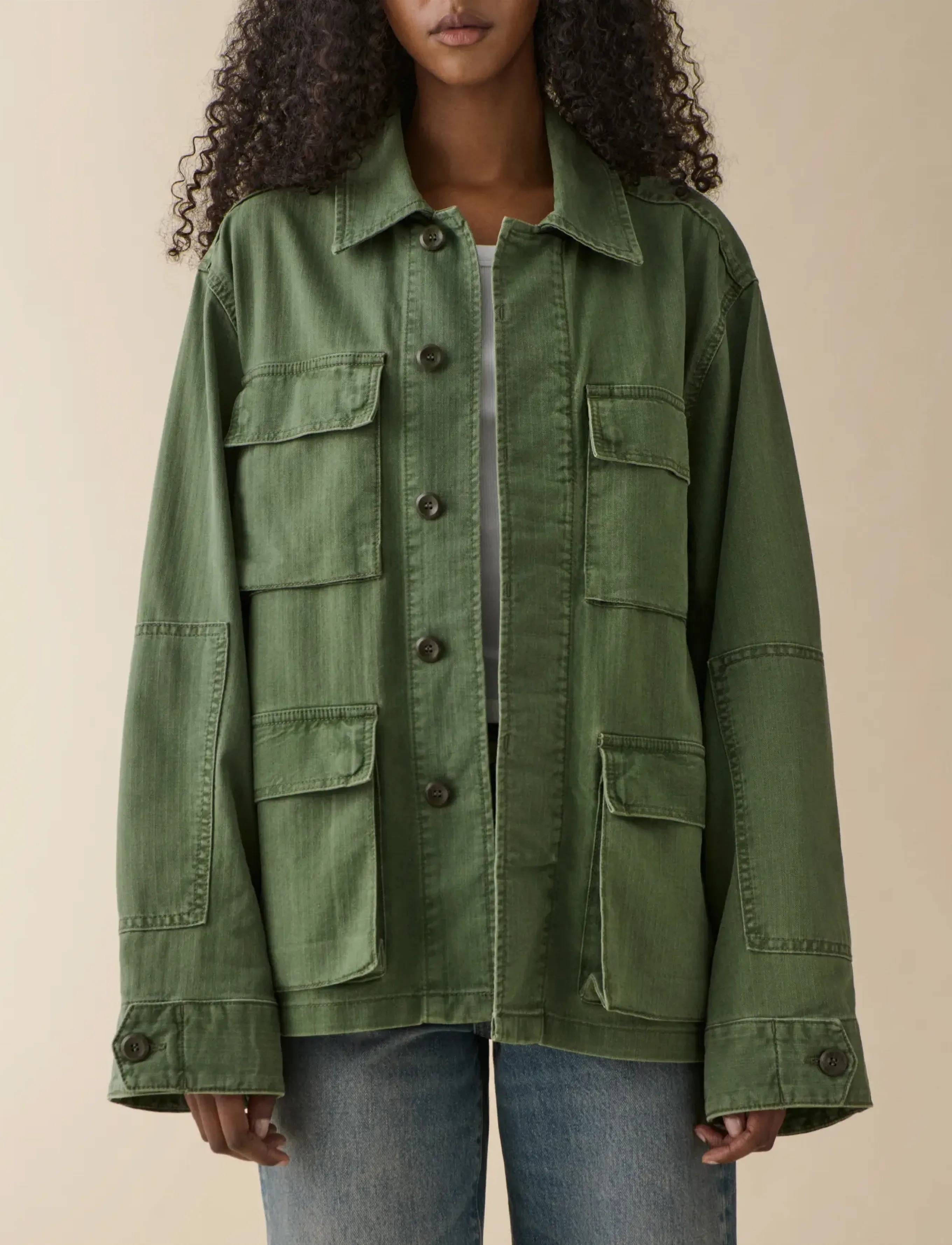 Jeanerica Lucy - Utility-jakker - CHEVRON GREEN / green