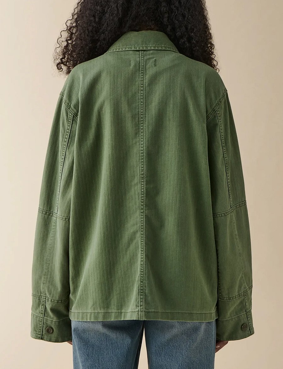 Jeanerica - Lucy - frühlingsjacken - chevron green - 4