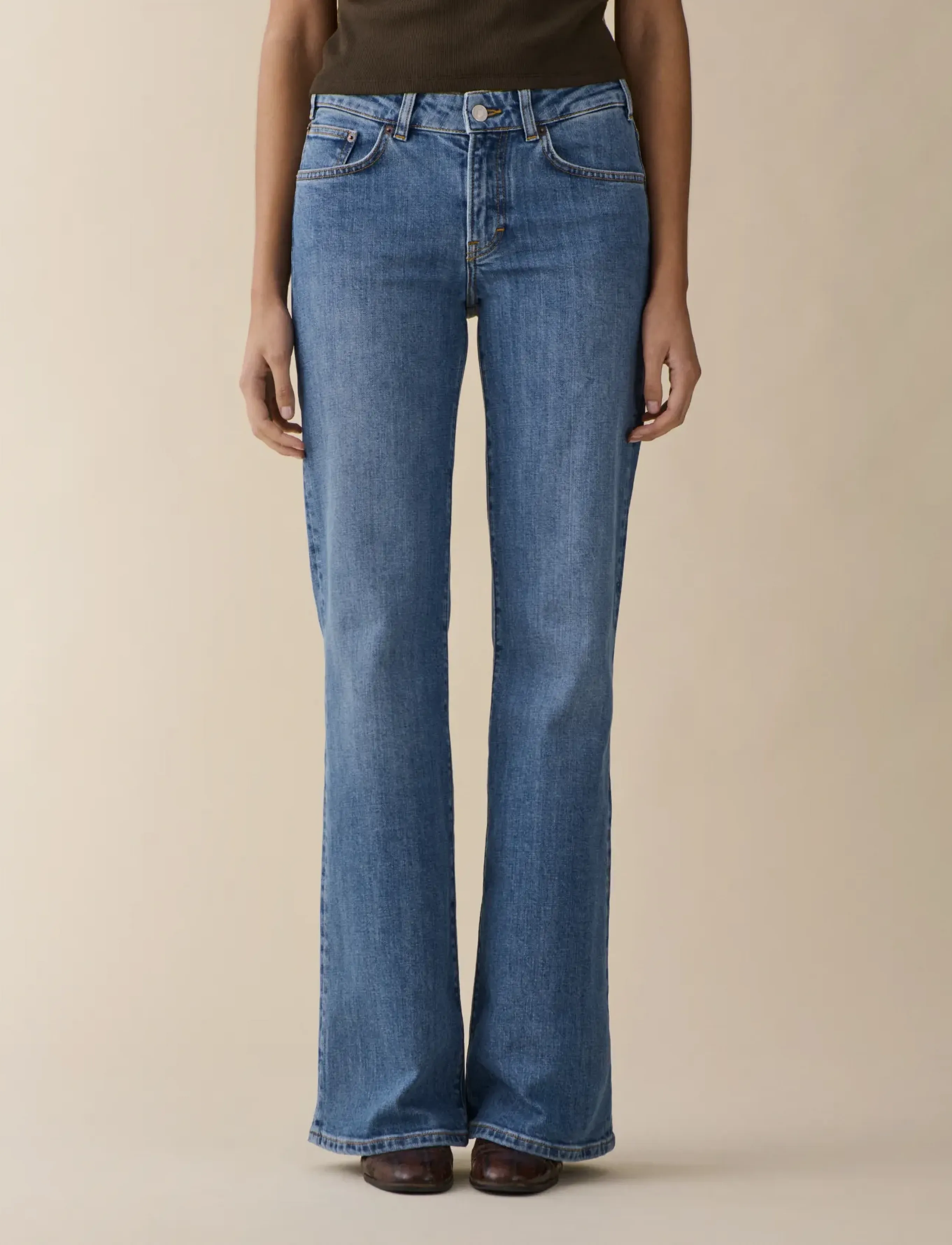 Jeanerica San Babila - Flared jeans - LIGHT CLASSIC VINTAGE / blue