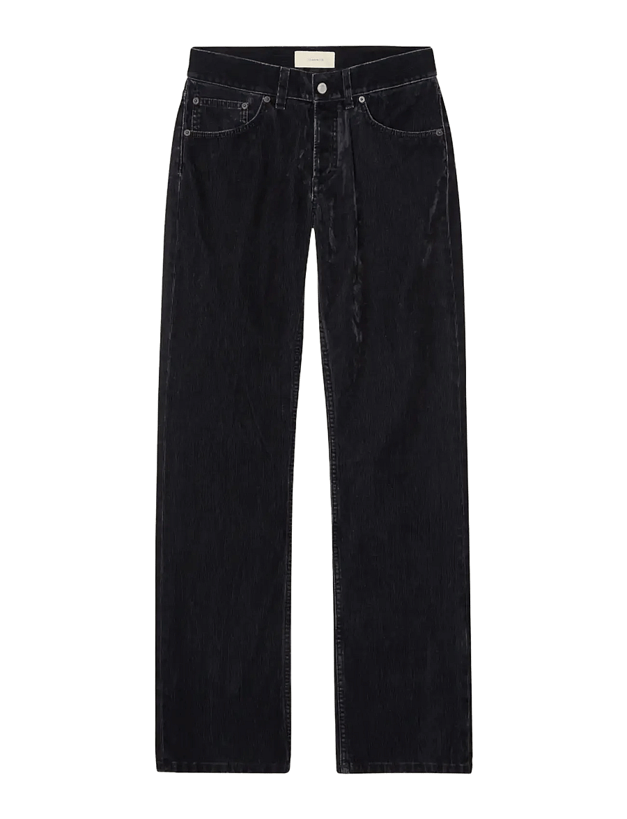 Jeanerica - Kyoto Droit - gerade jeans - blue grey flock corduroy - 1