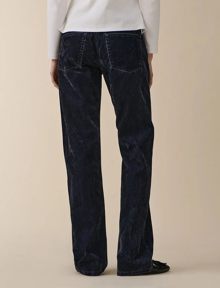 Jeanerica - Kyoto Droit - gerade jeans - blue grey flock corduroy - 3