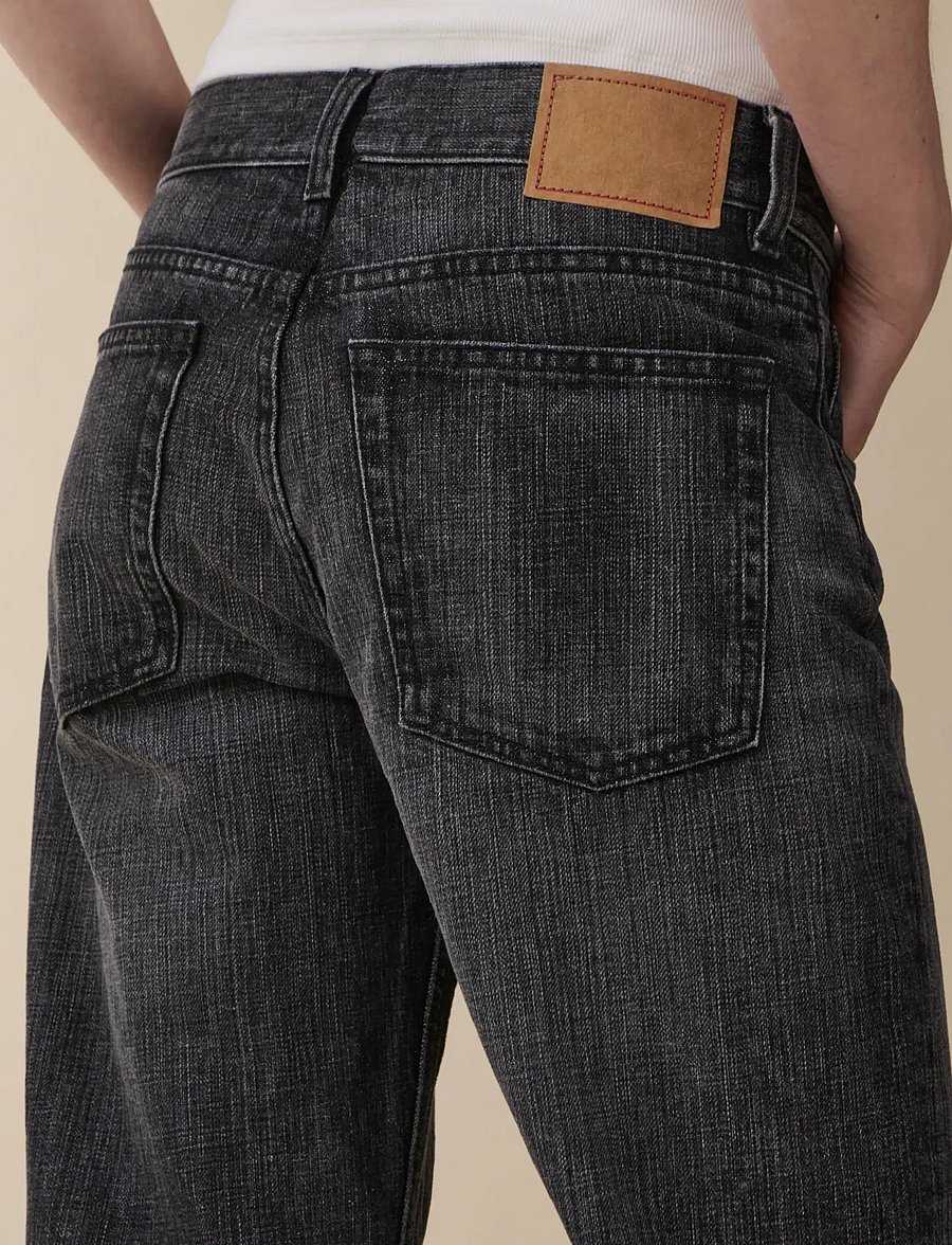 Jeanerica - Kyoto Droit - raka jeans - black righe - 4