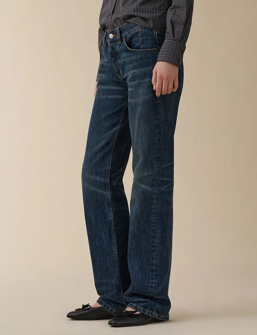 Jeanerica - Kyoto Droit - gerade jeans - dark blue righe - 2