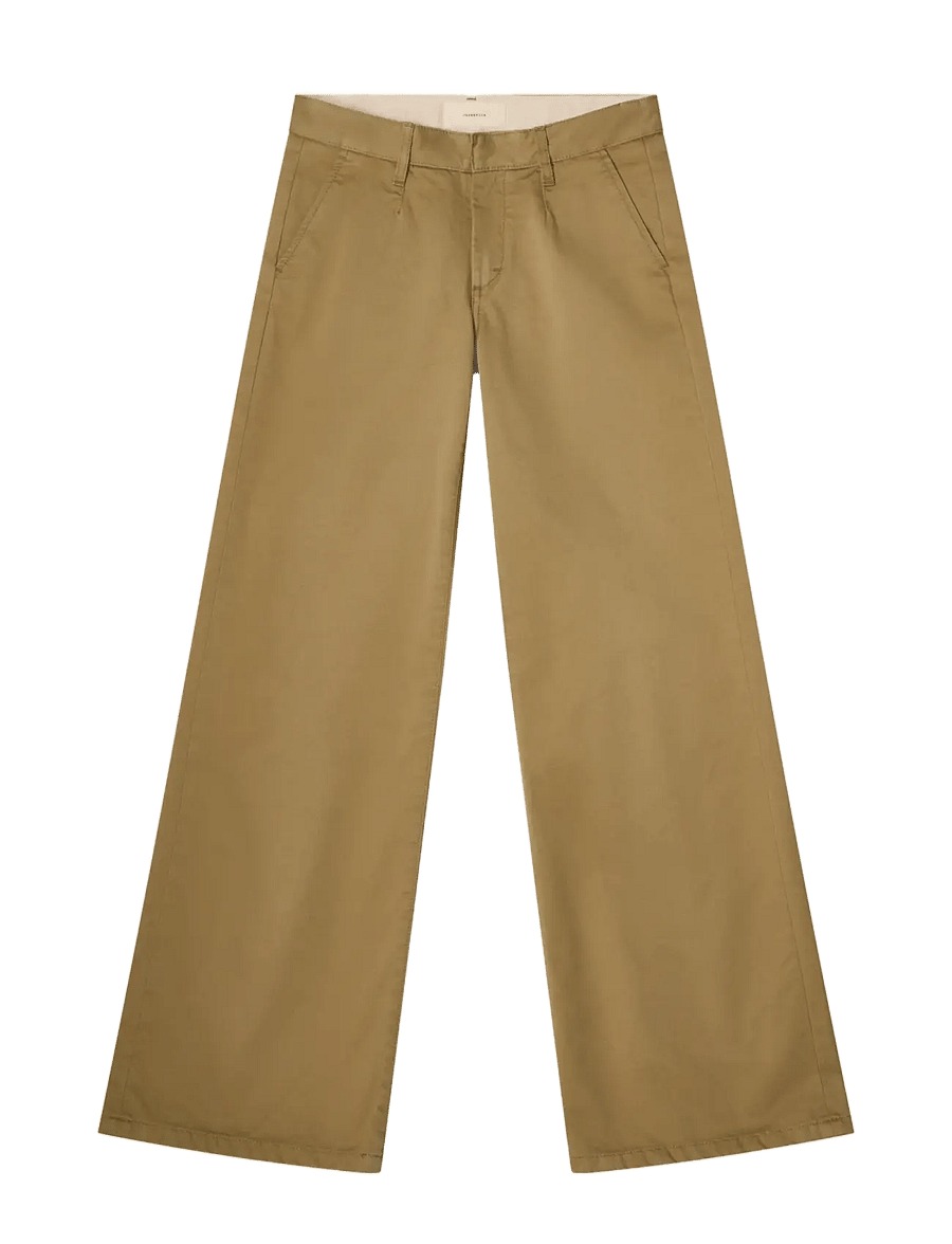 Jeanerica - Kyoto Chino - hosen mit weitem bein - beige - 1