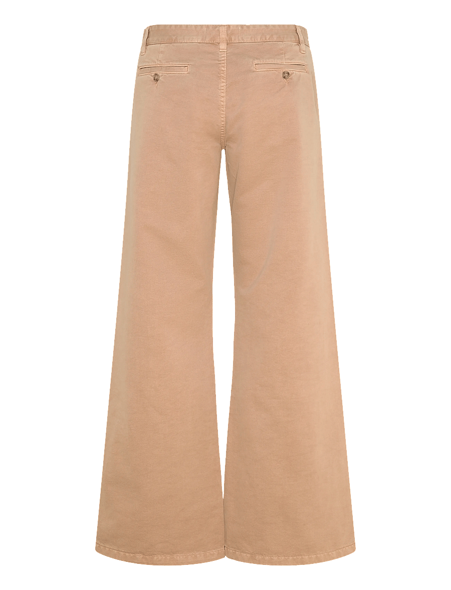 Jeanerica - Kyoto Chino - hosen mit weitem bein - beige - 2