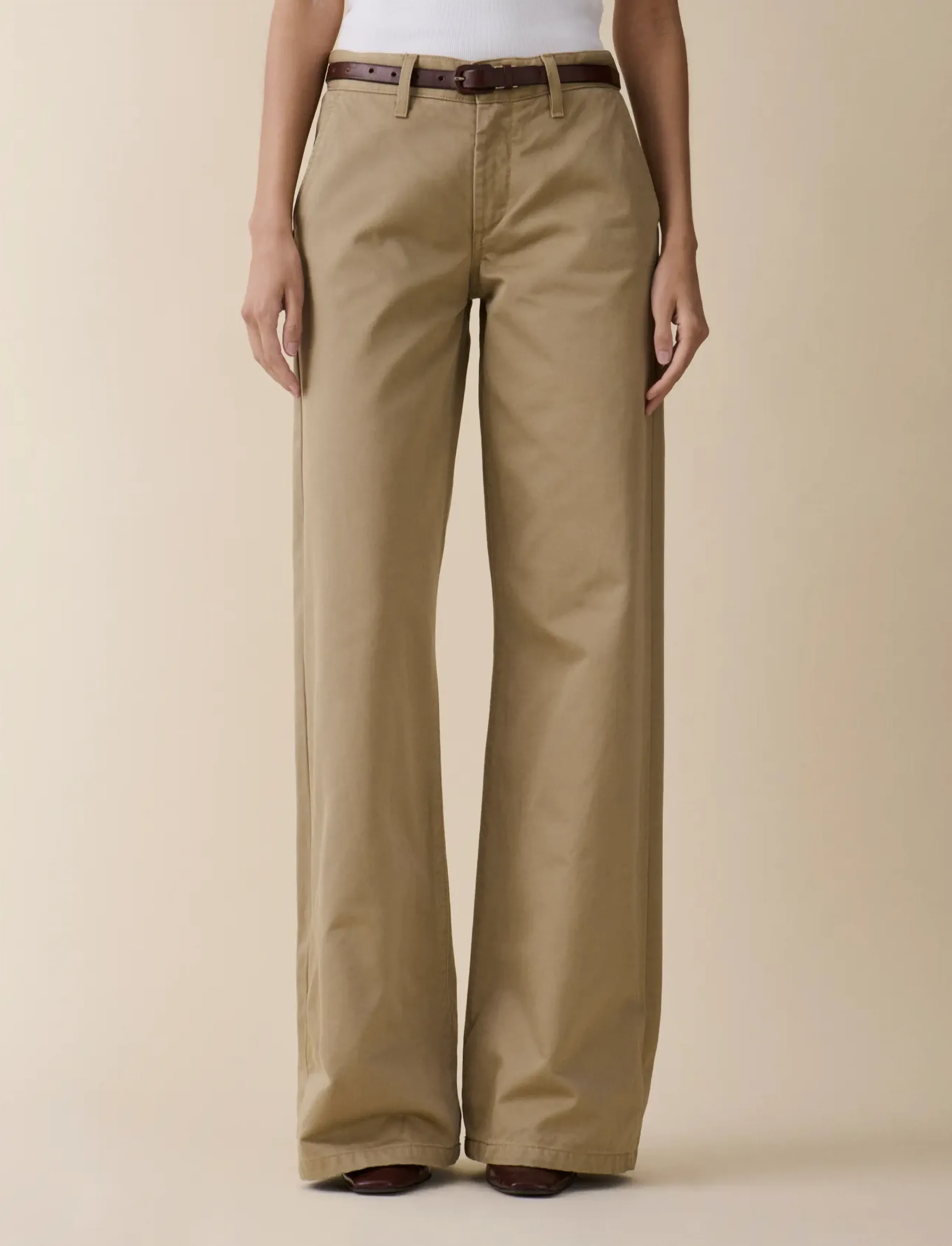 Jeanerica Kyoto Chino, Kvinder, Vide Ben Chinos, Beige, Str: 28 x 32