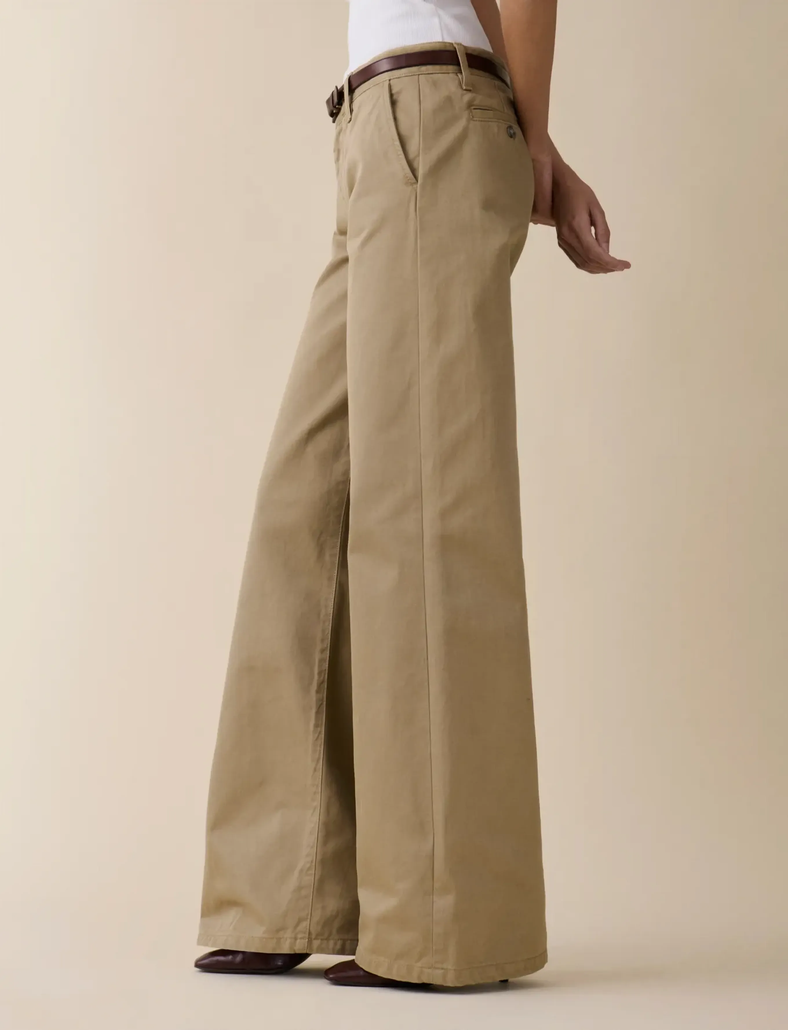Jeanerica - Kyoto Chino - pantalons larges - beige - 5
