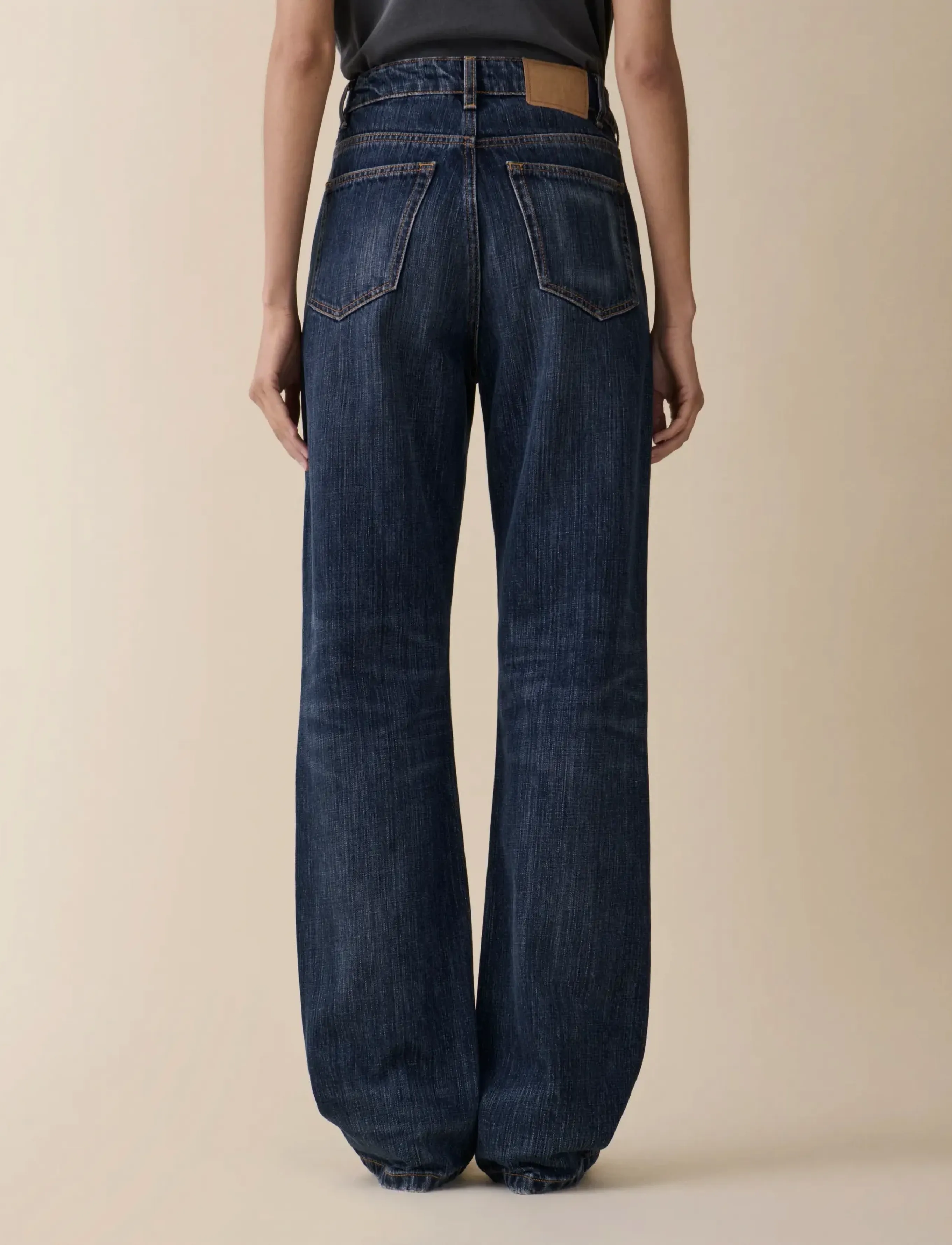 Jeanerica - Virgo - straight jeans - dark blue righe - 4