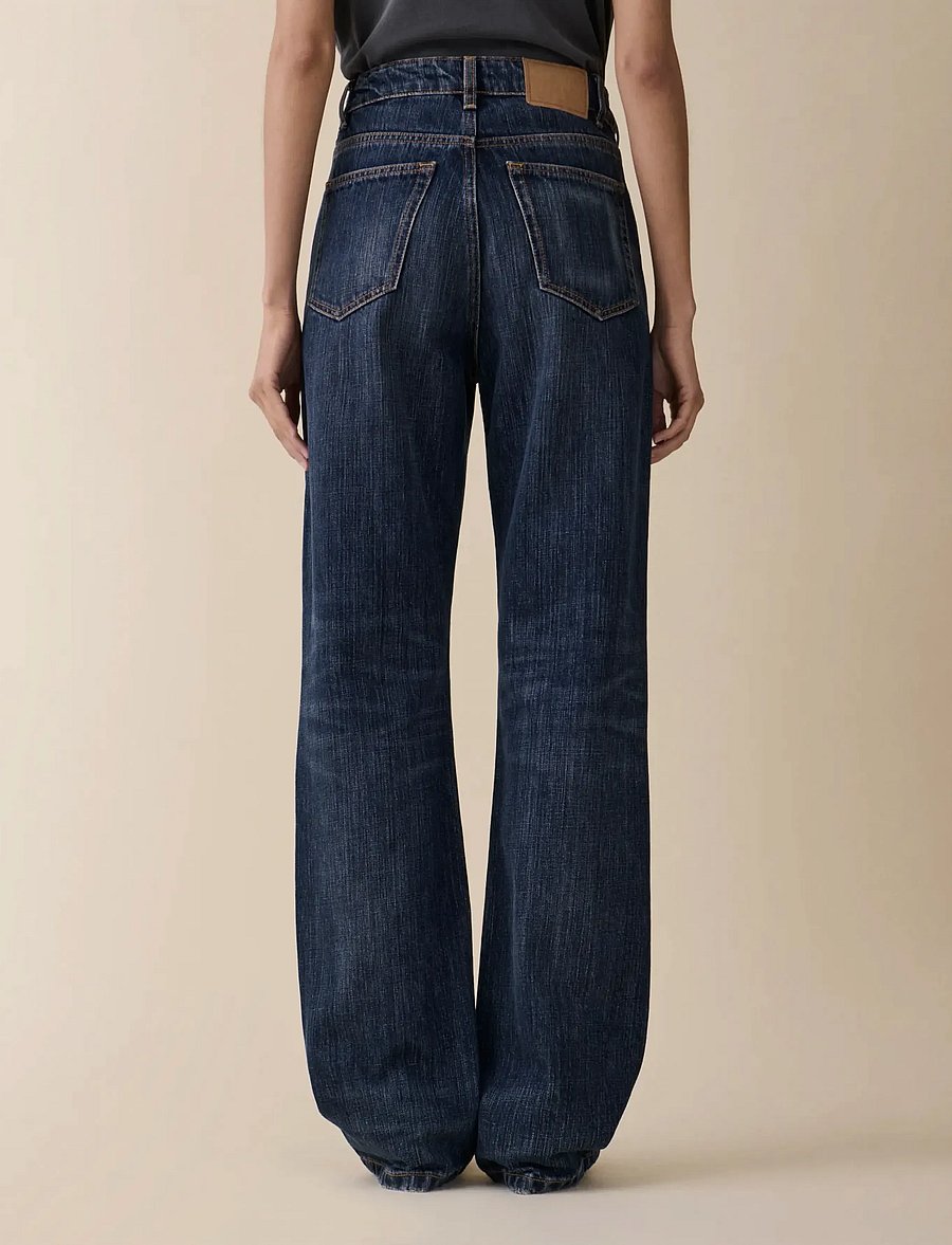 Jeanerica - Virgo - straight jeans - dark blue righe - 4