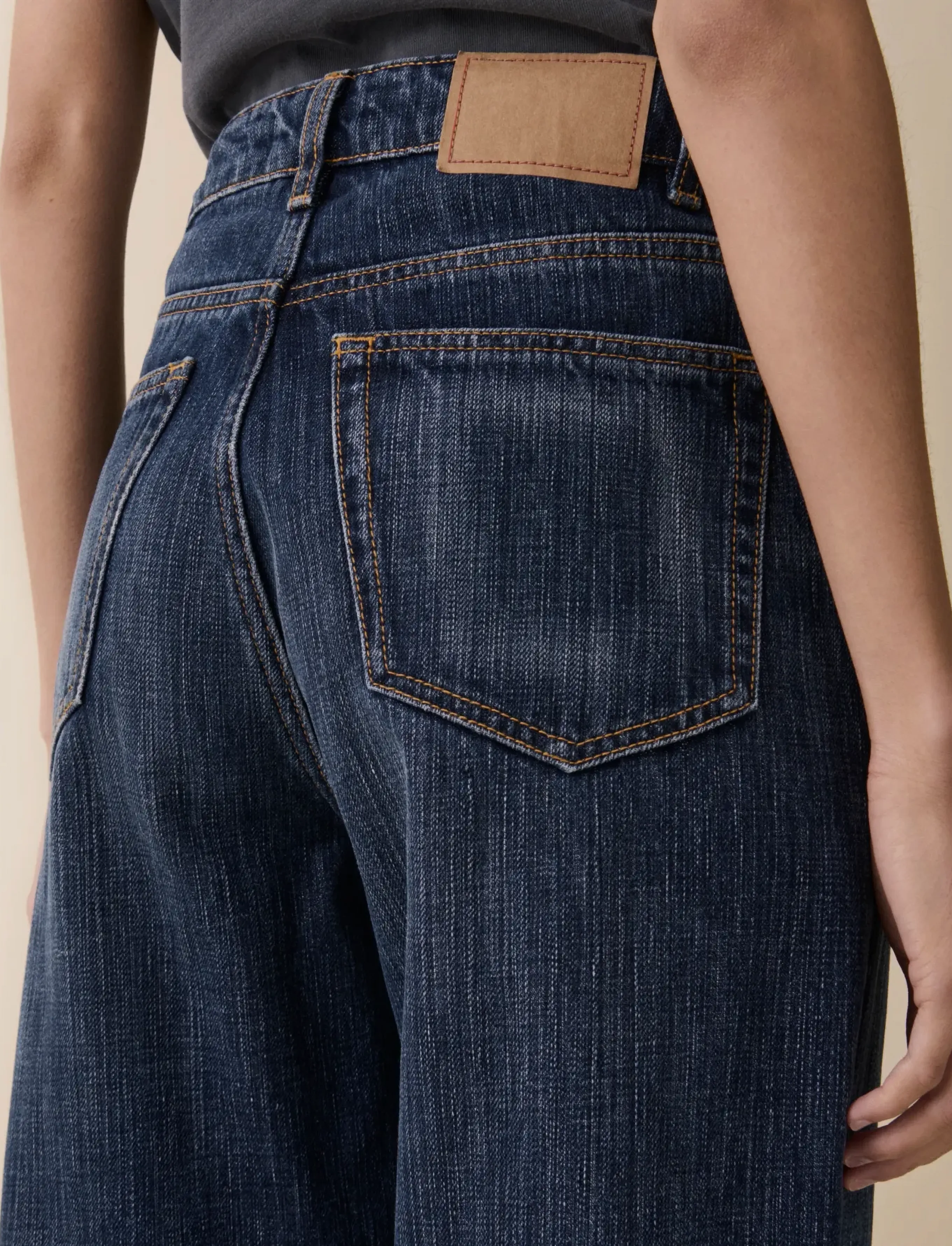 Jeanerica - Virgo - straight jeans - dark blue righe - 5