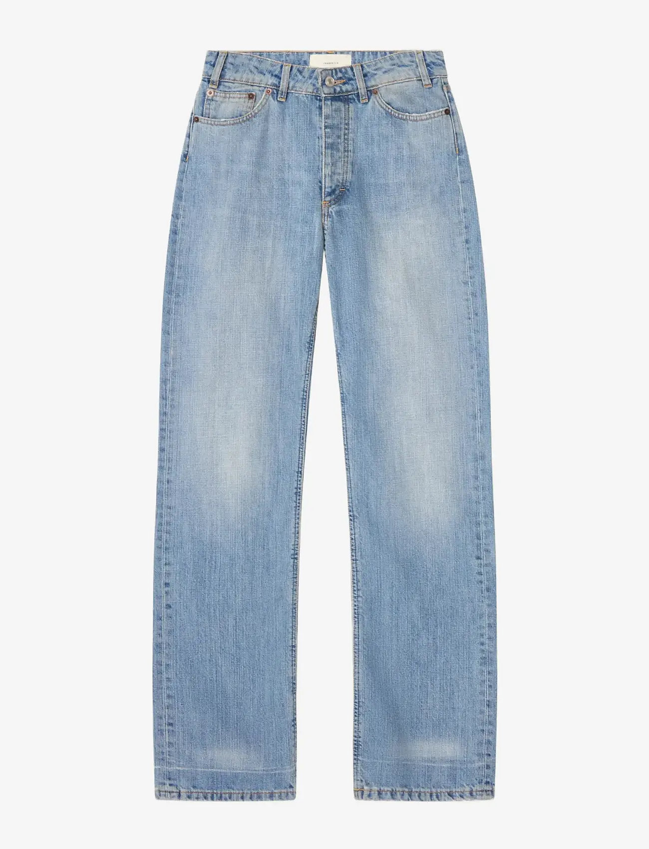 Jeanerica - Virgo - boyfriend jeans - light blue righe - 1