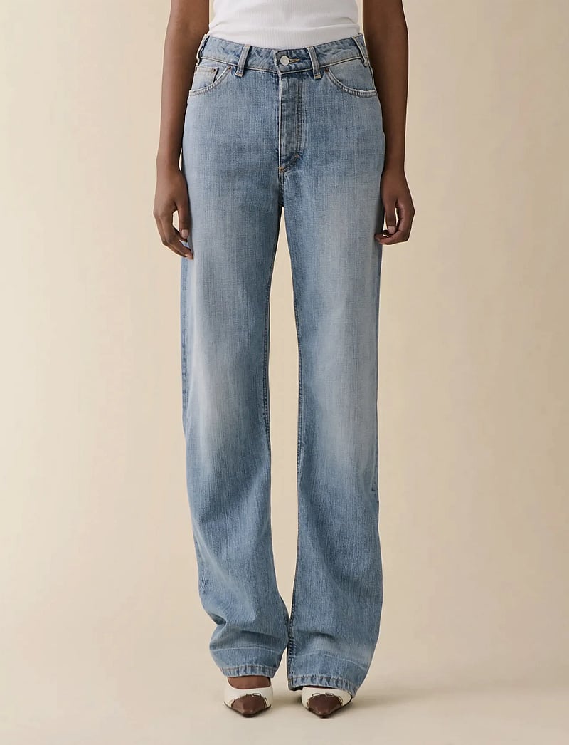 Jeanerica - Virgo - boyfriend jeans - light blue righe - 0
