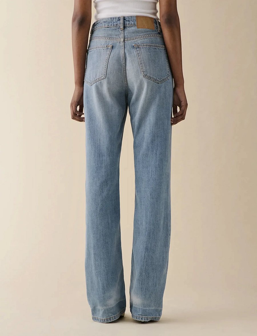 Jeanerica - Virgo - straight jeans - light blue righe - 4