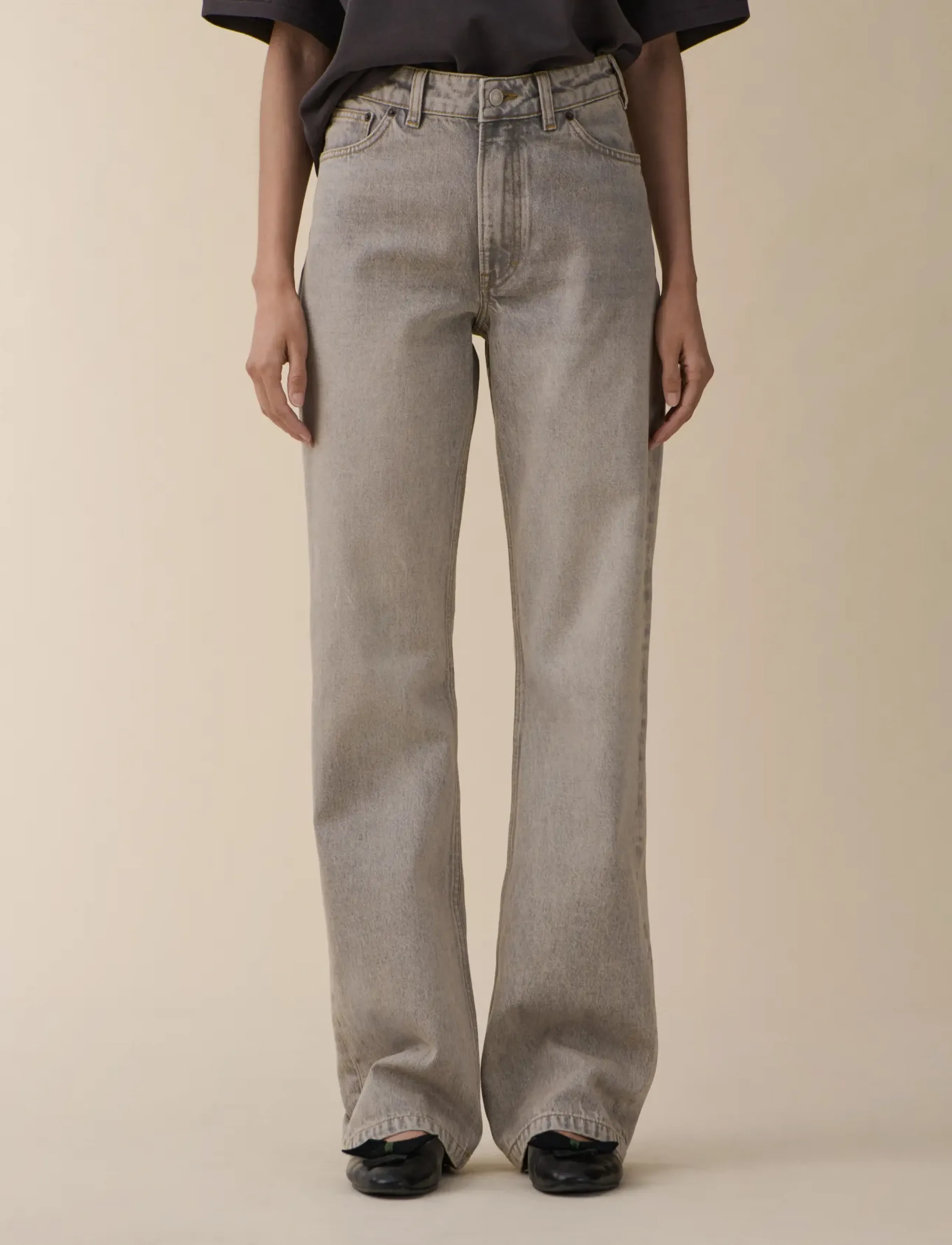 Jeanerica Virgo, 28 x 32, Jeans, Grau - Straight-regular, Frauen