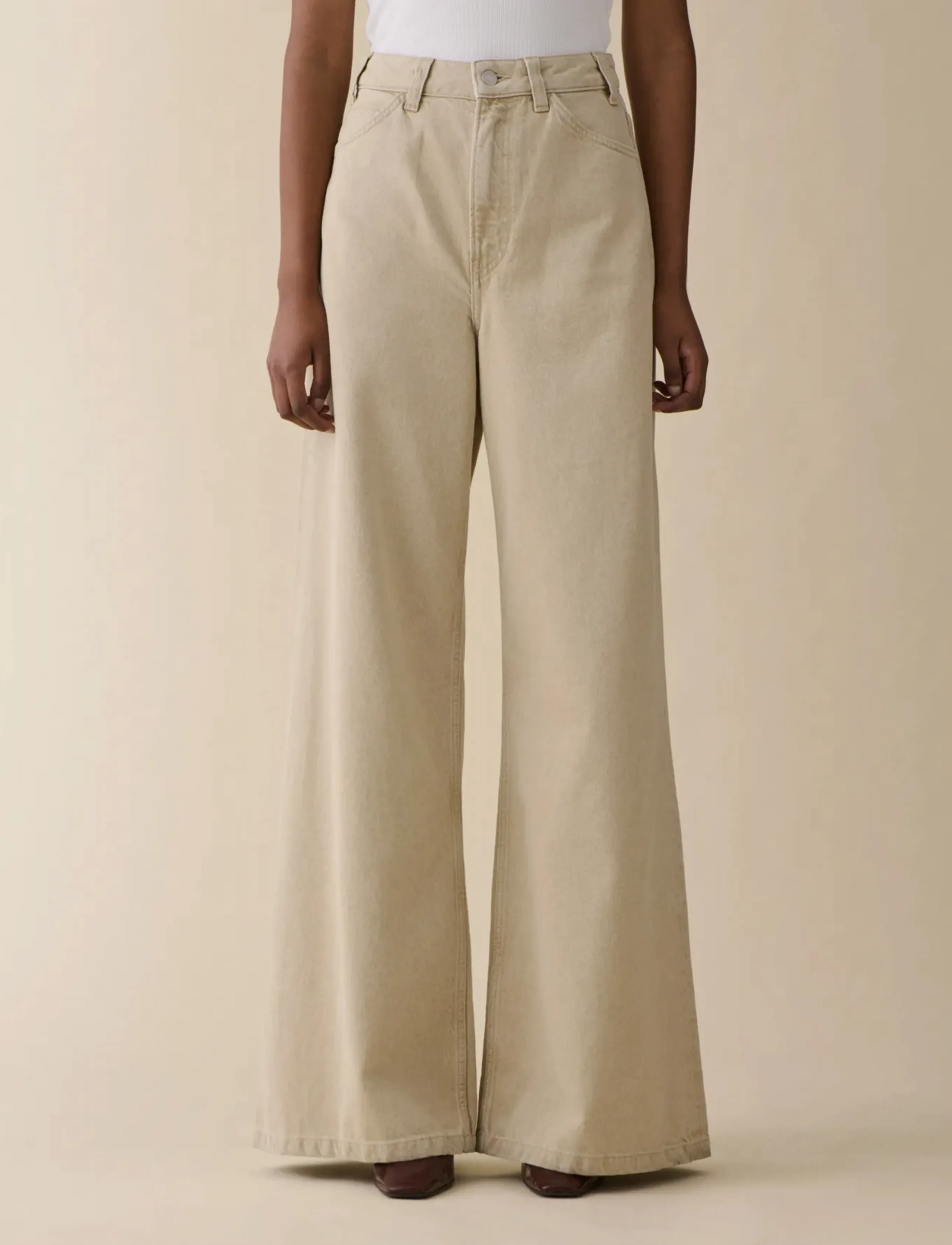 Jeanerica Alfama, 30 x 30, Jeans, Beige - Flares, Frauen