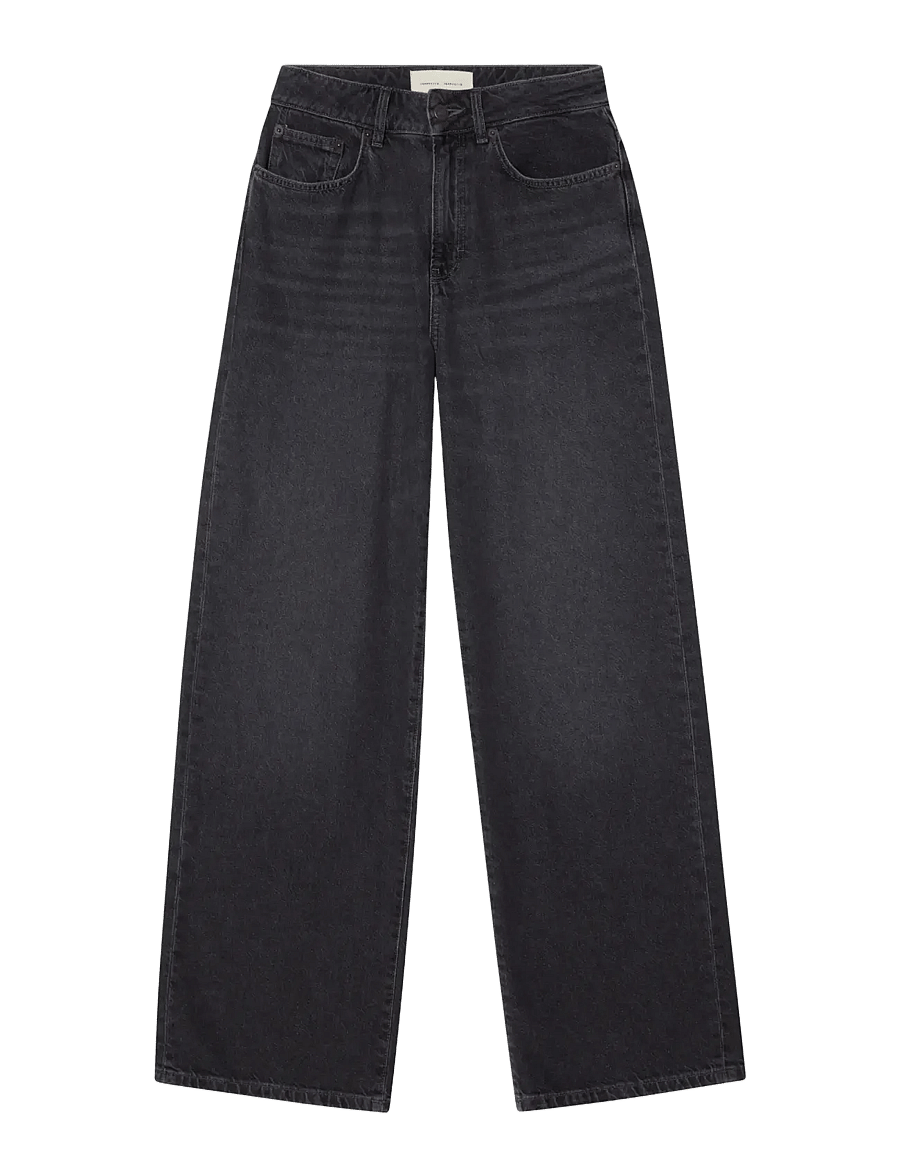 Jeanerica - Belem - broeken met wijde pijpen - black vintage 62 - 1