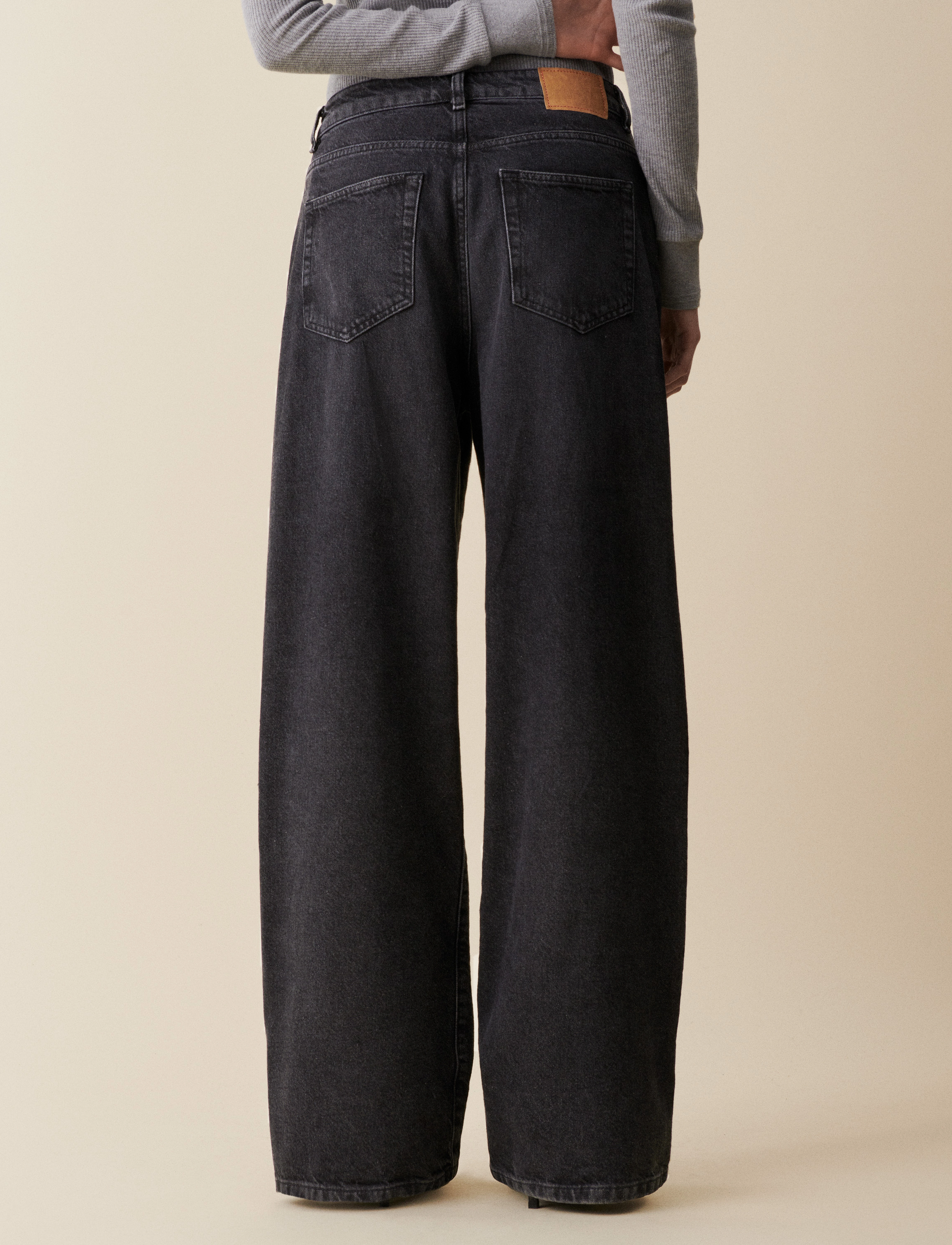 Jeanerica - Belem - wide leg jeans - black vintage 62 - 2