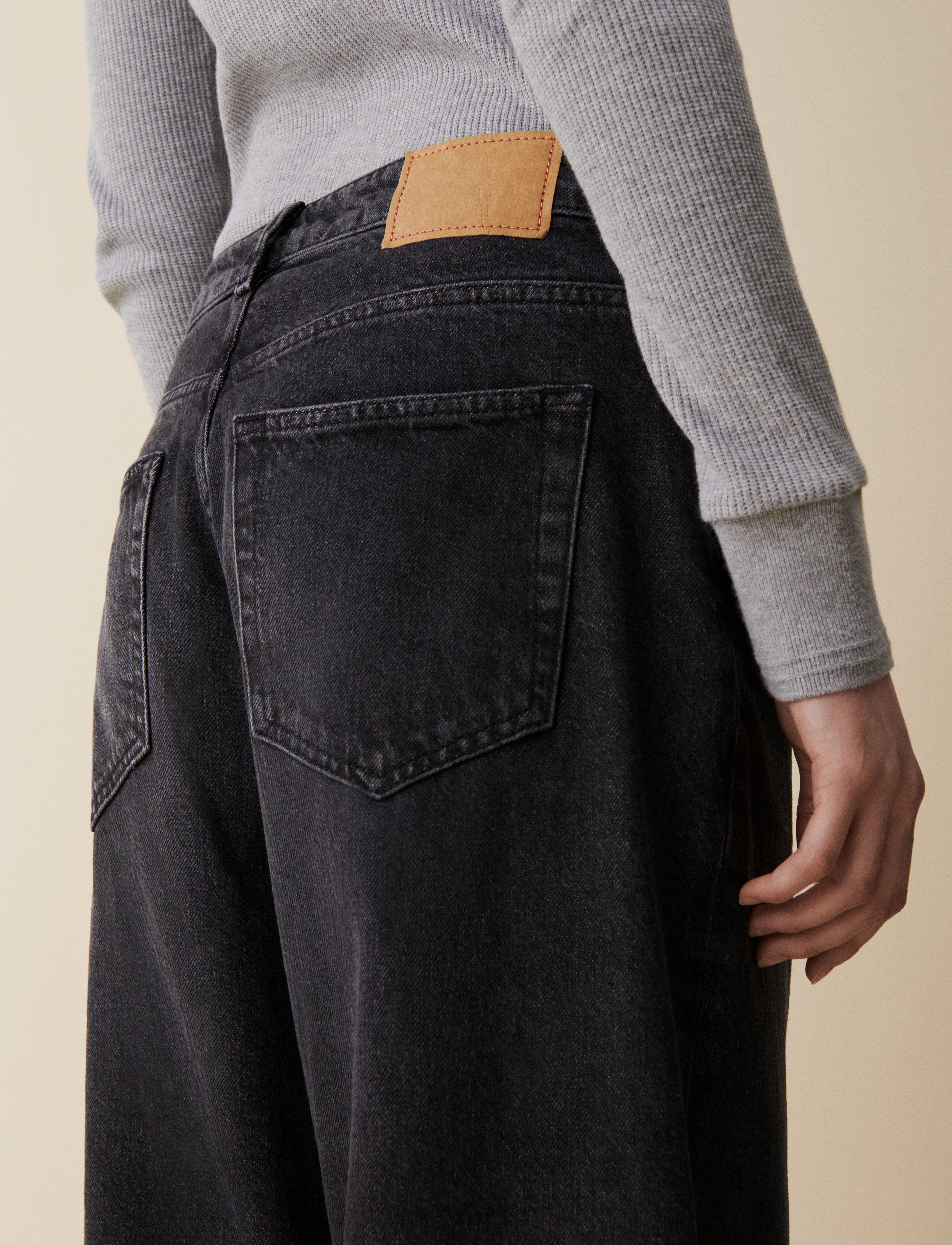 Jeanerica - Belem - wide leg jeans - black vintage 62 - 4