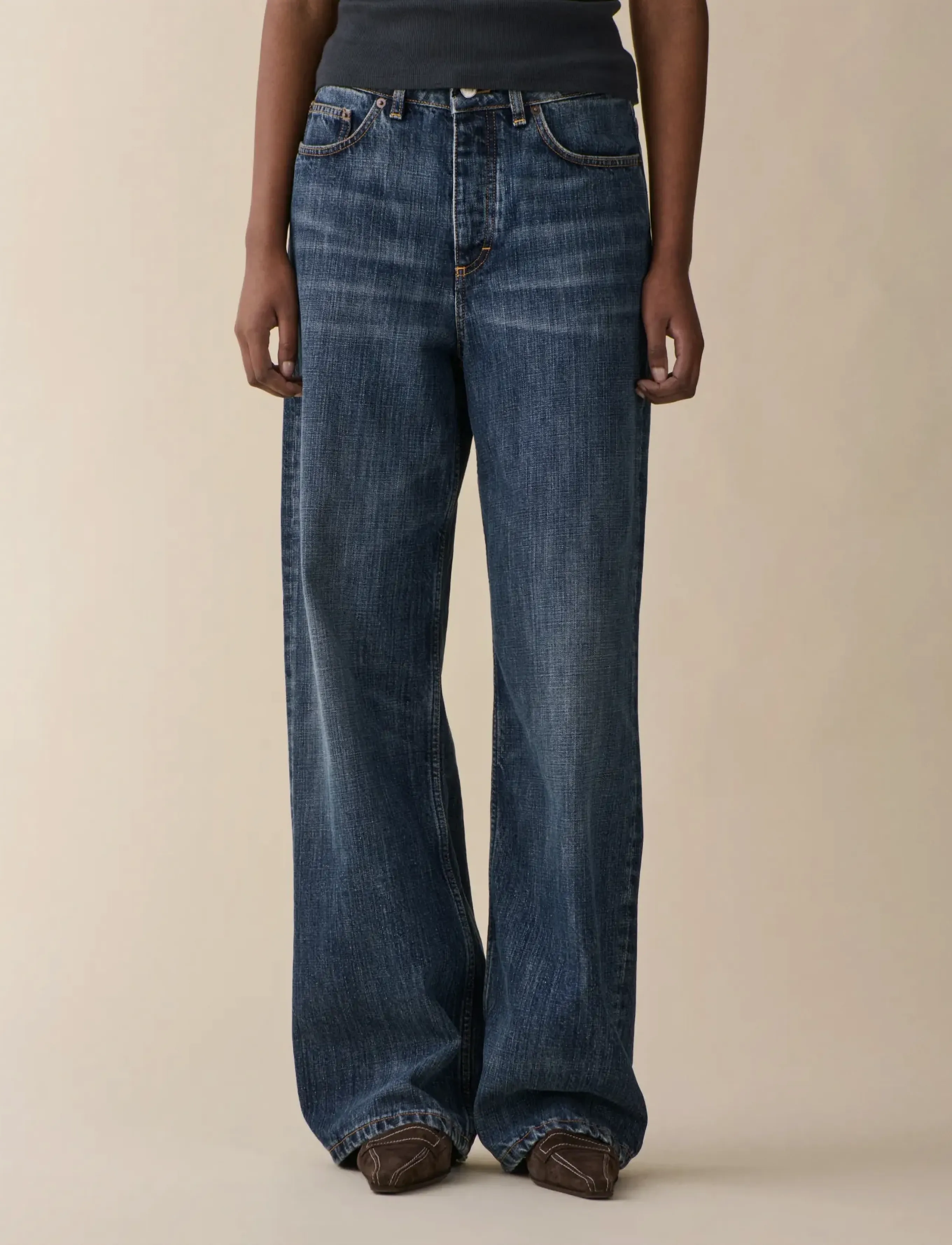 Jeanerica Belem - Jeanerica - DARK BLUE RIGHE / navy