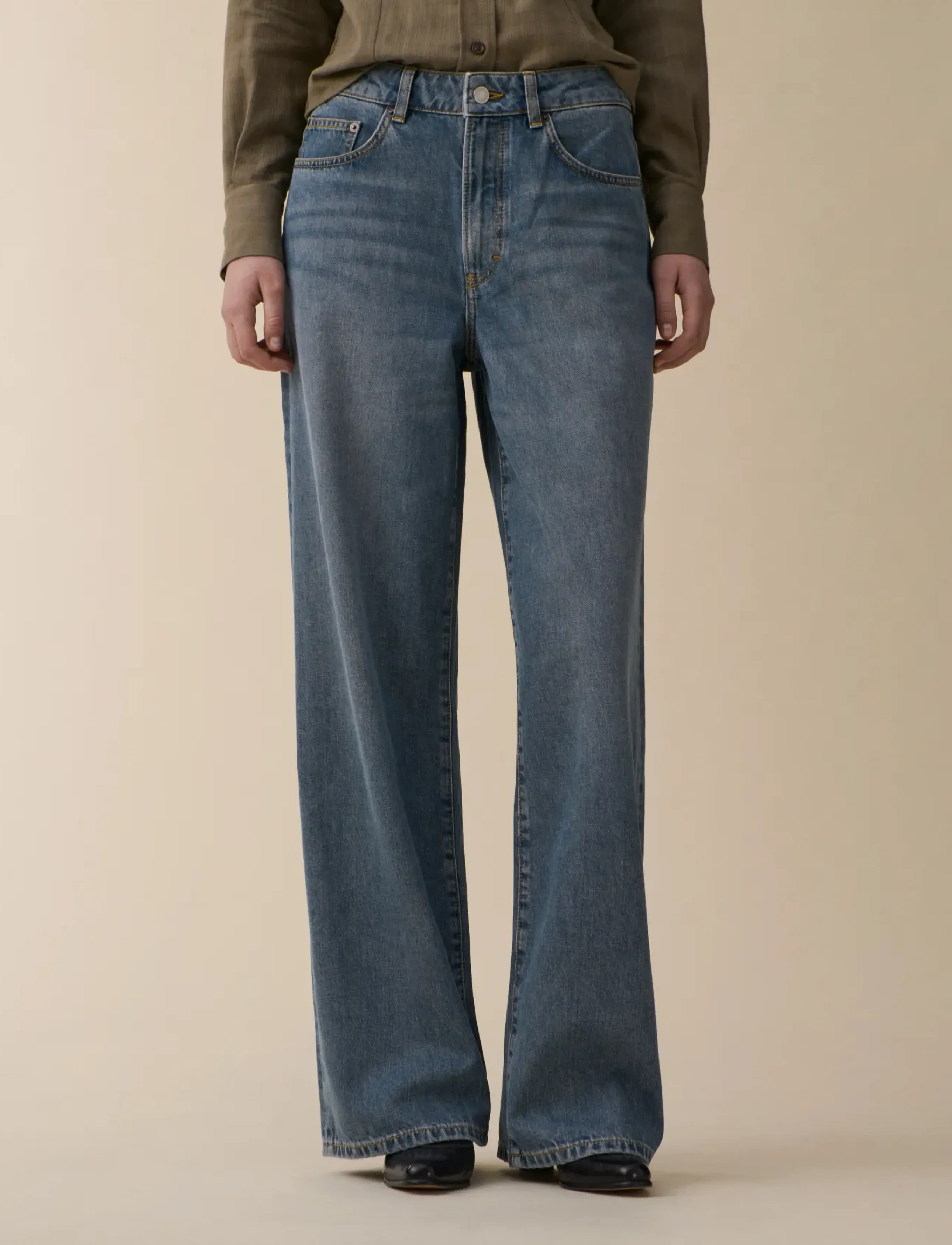 Jeanerica Belem - Jeanerica - LIGHT BROWN STONE / blue