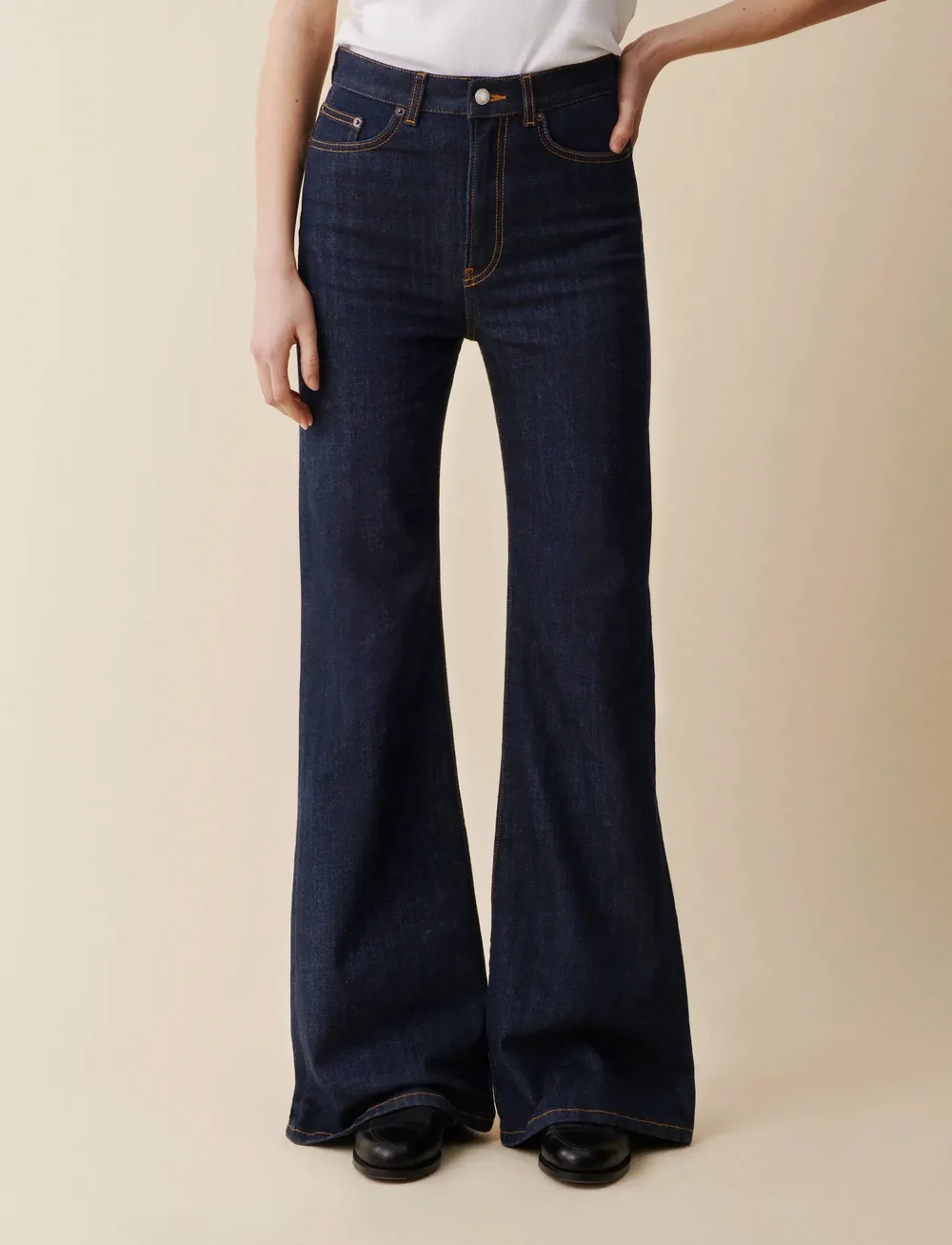 Jeanerica - Fuji - flared jeans - blue rinse - 0