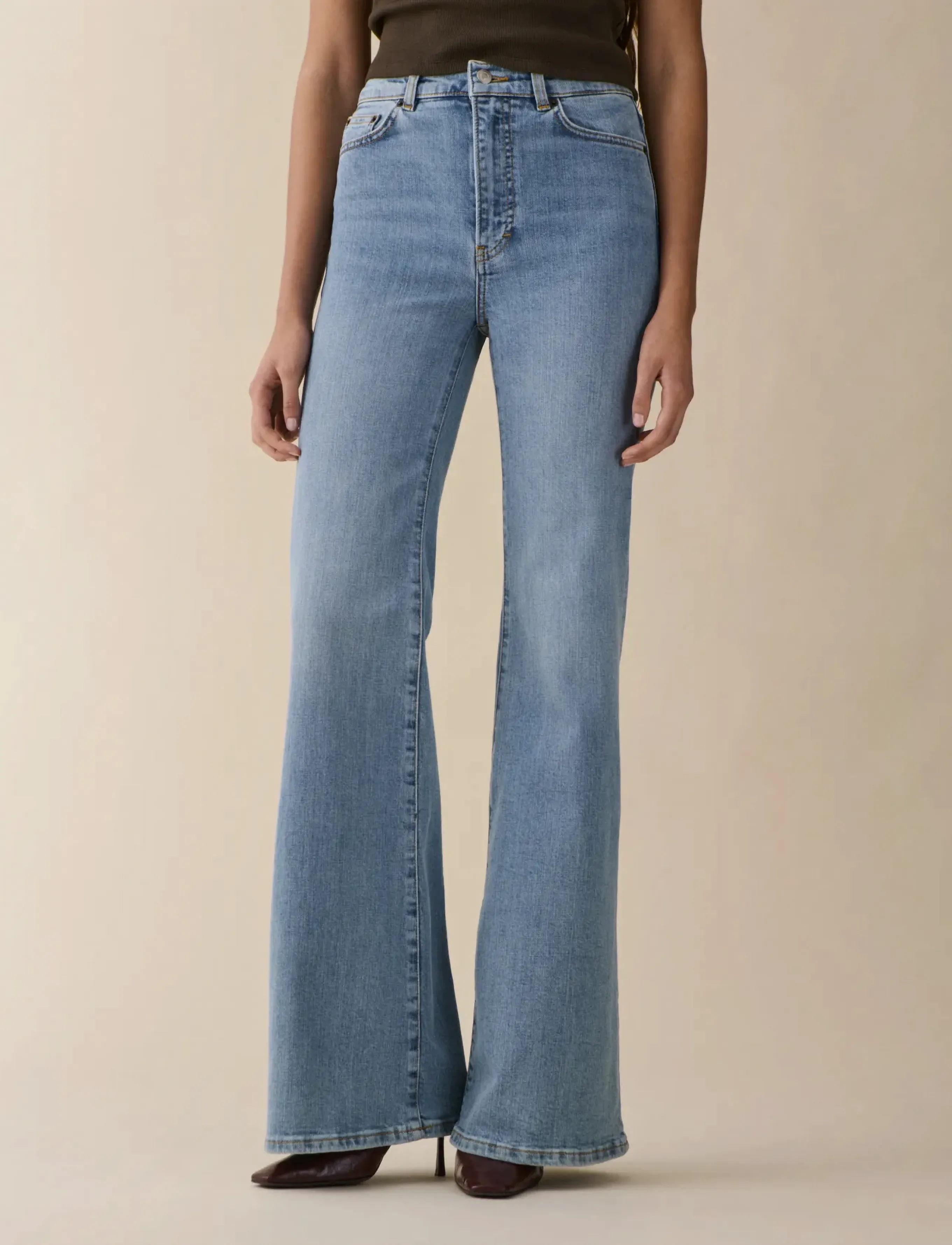 Jeanerica Fuji, 29 x 30, Jeans, Blau - Flares, Frauen