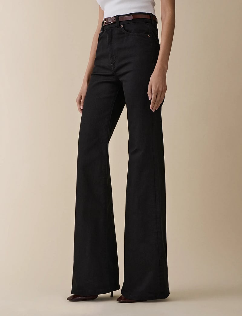 Jeanerica - Fuji - utsvängda jeans - rinse stay black - 2