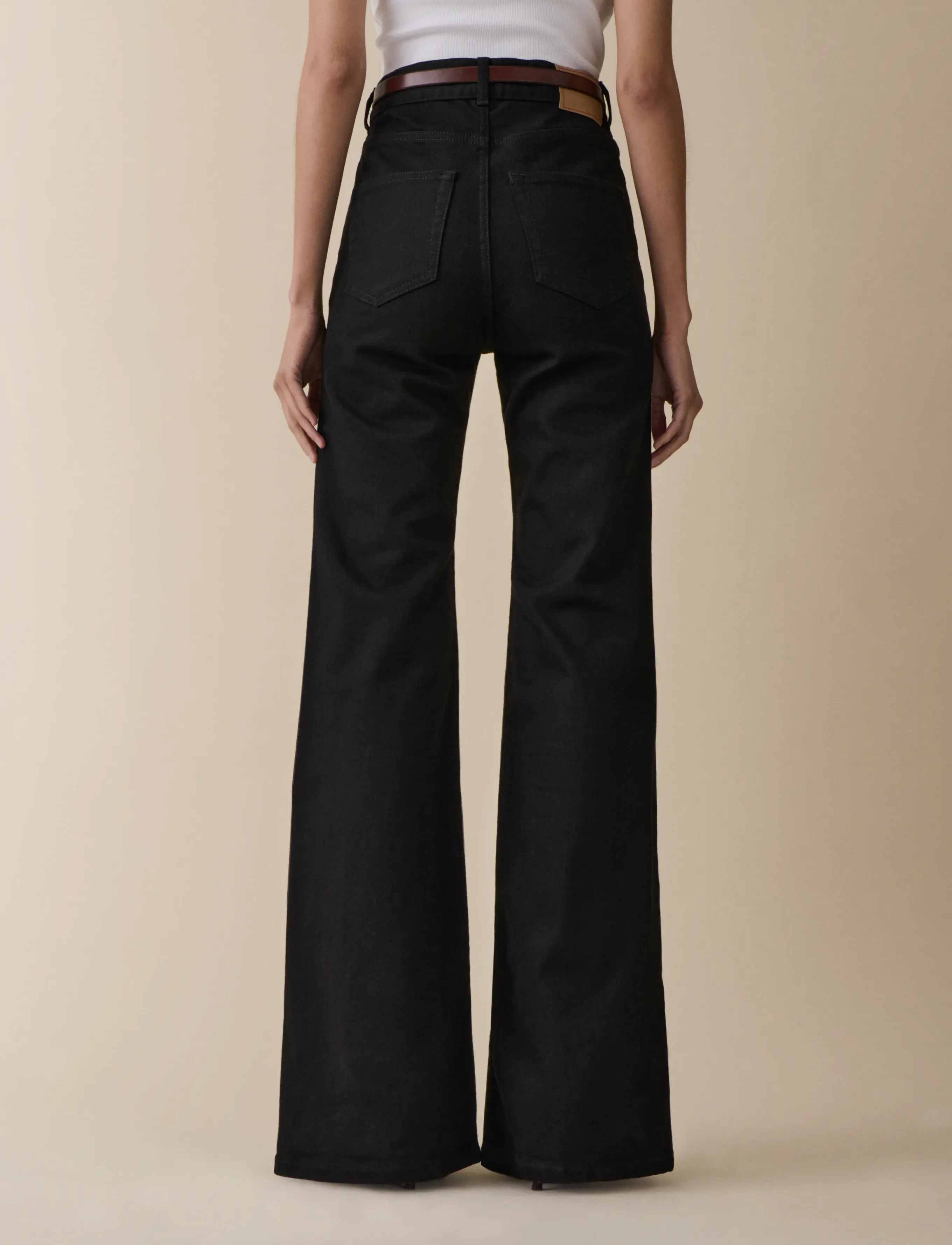 Jeanerica - Fuji - utsvängda jeans - rinse stay black - 3